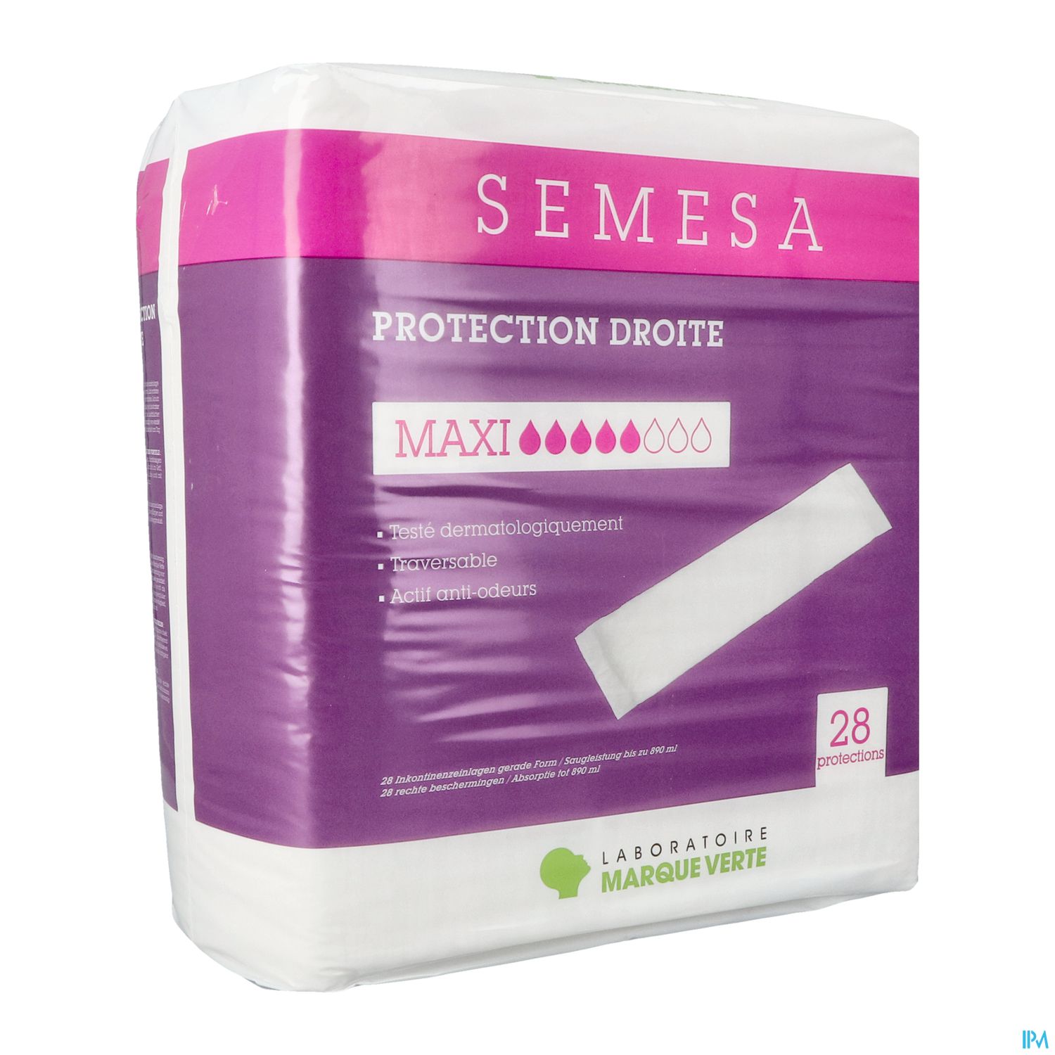 Marque Verte Semesa Protections Droites Traversables Maxi Sachet De 28