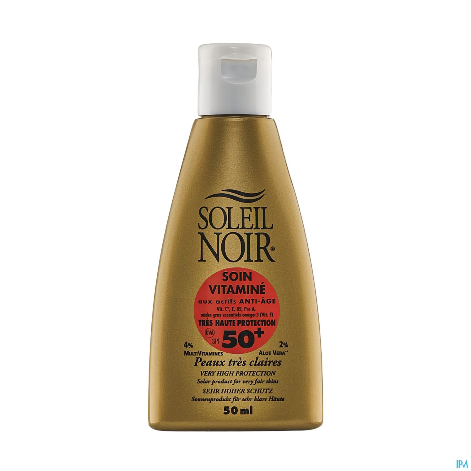 Soleil Noir Soin Vitamine Ip 50+ Tres Haute Protection 50ml