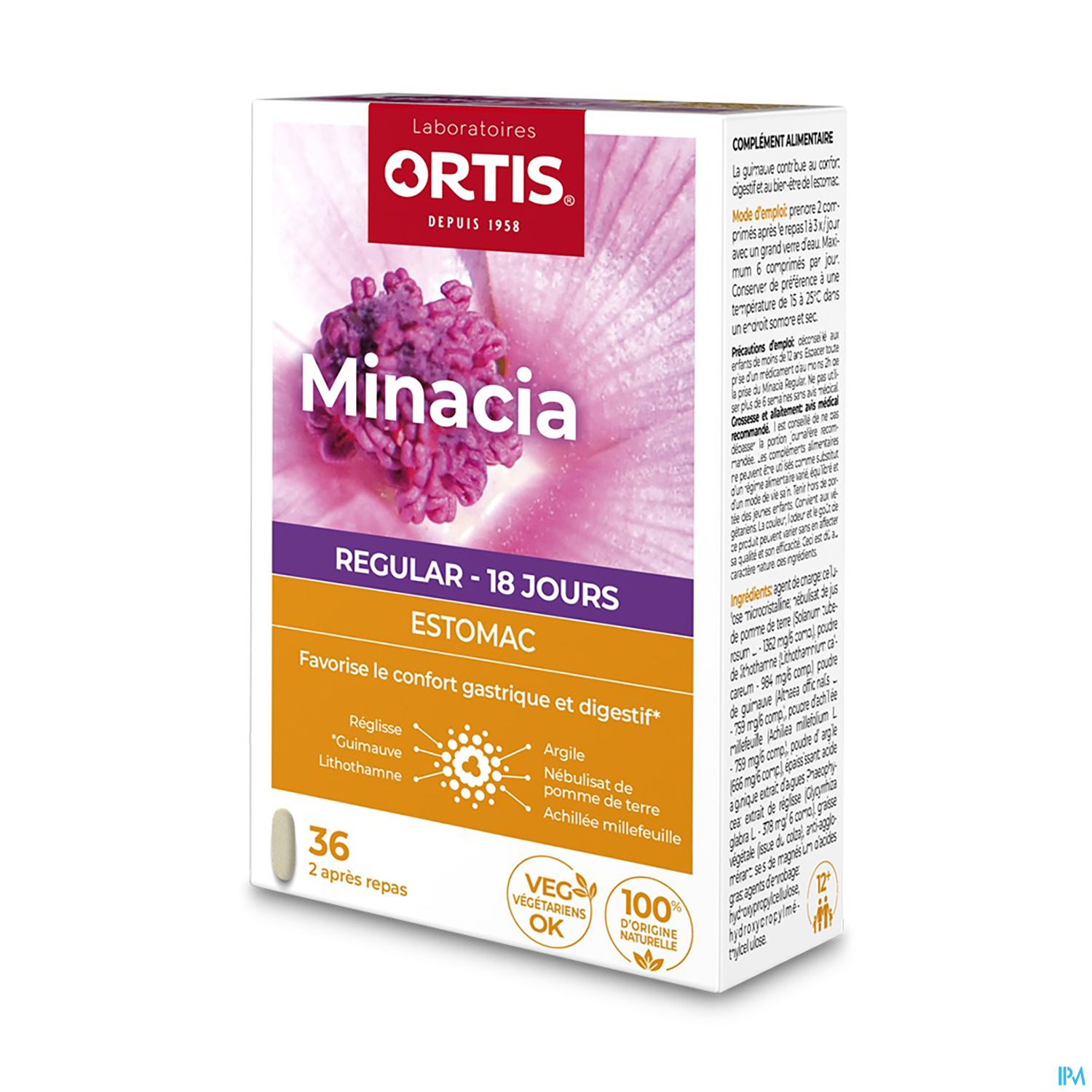 MINACIA REGULAR ORTIS CPR 36