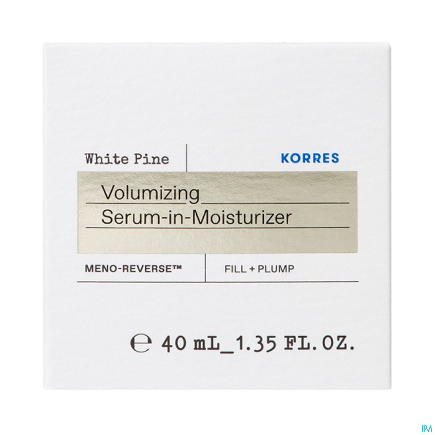 Korres Pin Blanc Creme Jour Peaux Normales Serum En Creme Volumateur 40ml