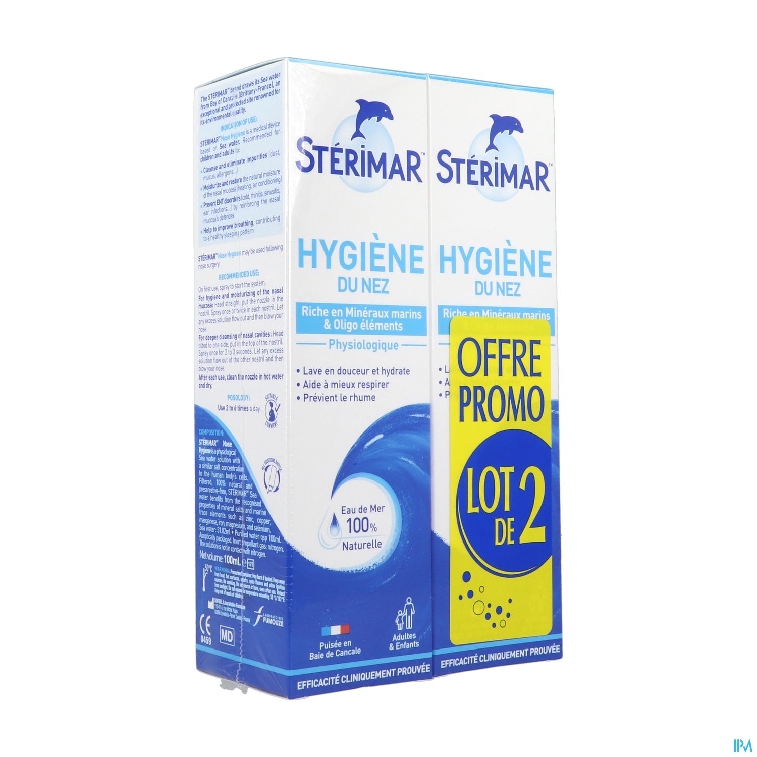 Sterimar Hygiene Confort Nez Spray 100ml X2 Offre Promo
