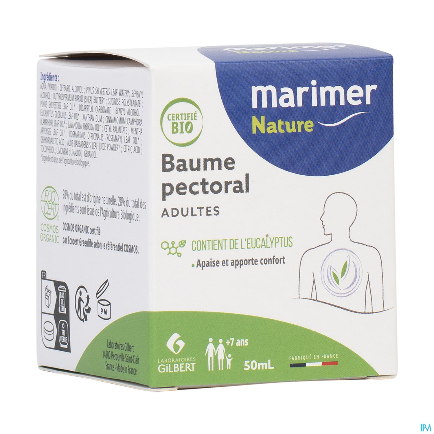 MARIMER NAT BAUME PECT AD 50ML