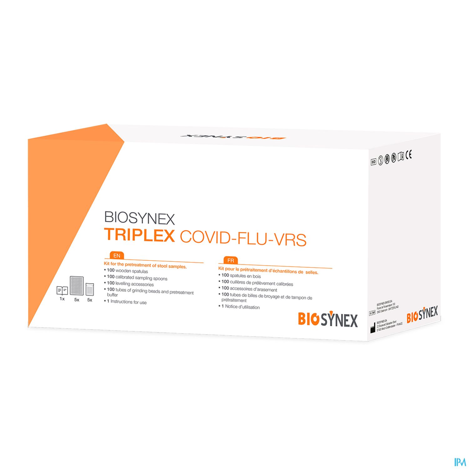 Biosynex Combo Covid Flu Bss Test 25
