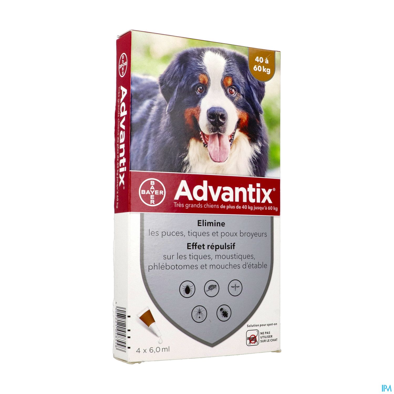 ADVANTIX TGR/CHIEN PIPET 6ML 4