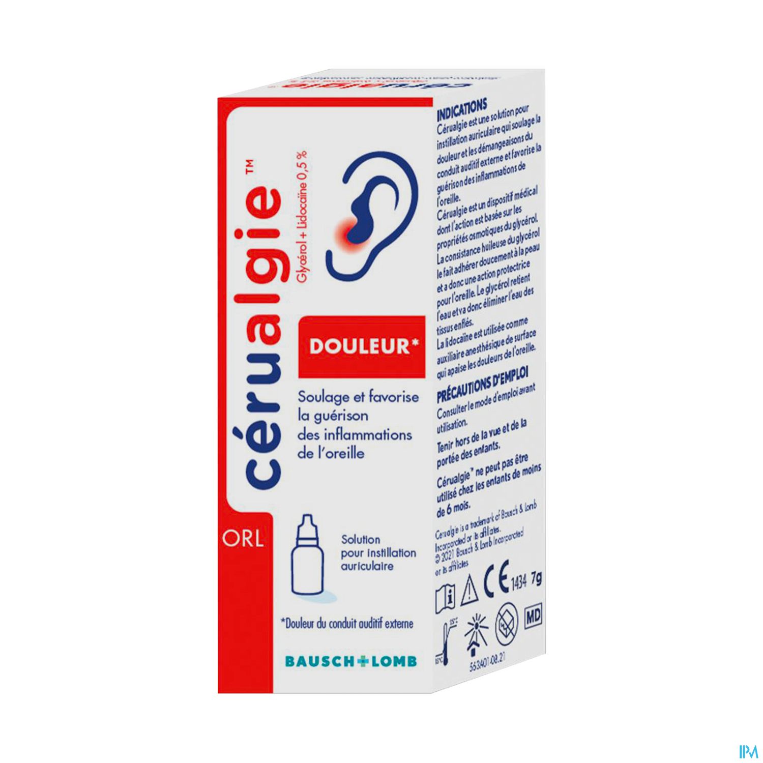 CERUALGIE GOUTTE AURICULAIRE 7G