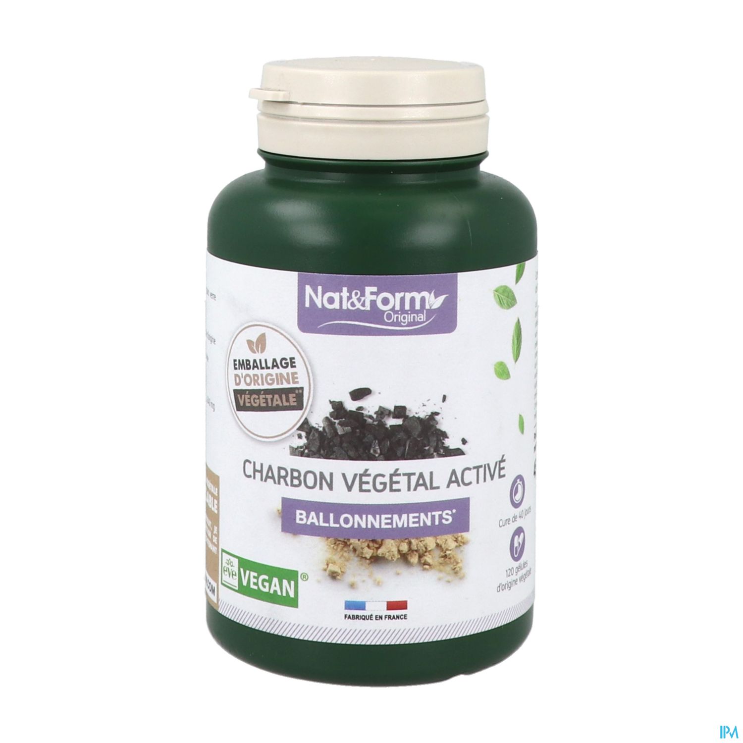 Nat Et Form Charbon Vegetal Gelule 200