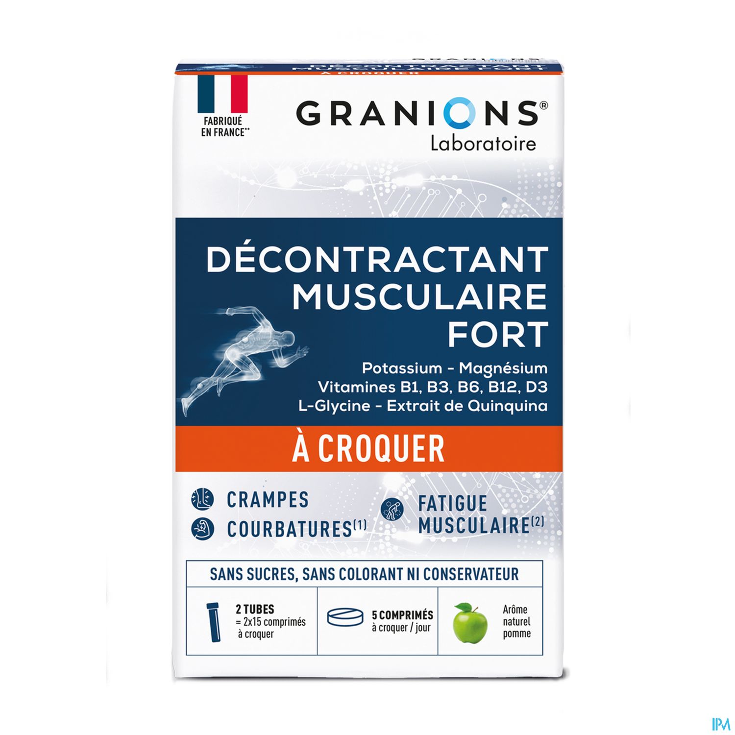 Granions Decontractant Musculaire Fort Comprime A Croquer 30