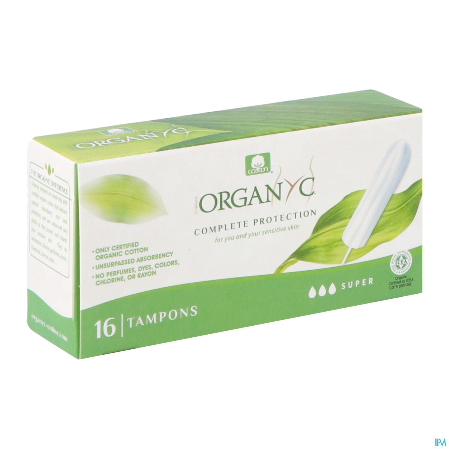 ORGANYC TAMPON DIGITAL BIO SUPER16