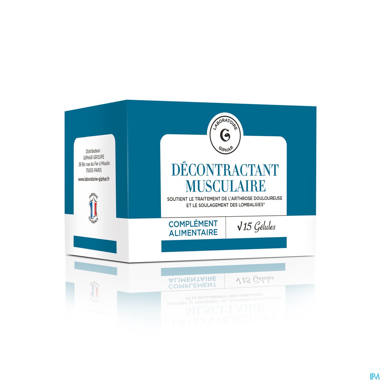 GIPHAR DECONT MUSCULAIRE GELULE 15
