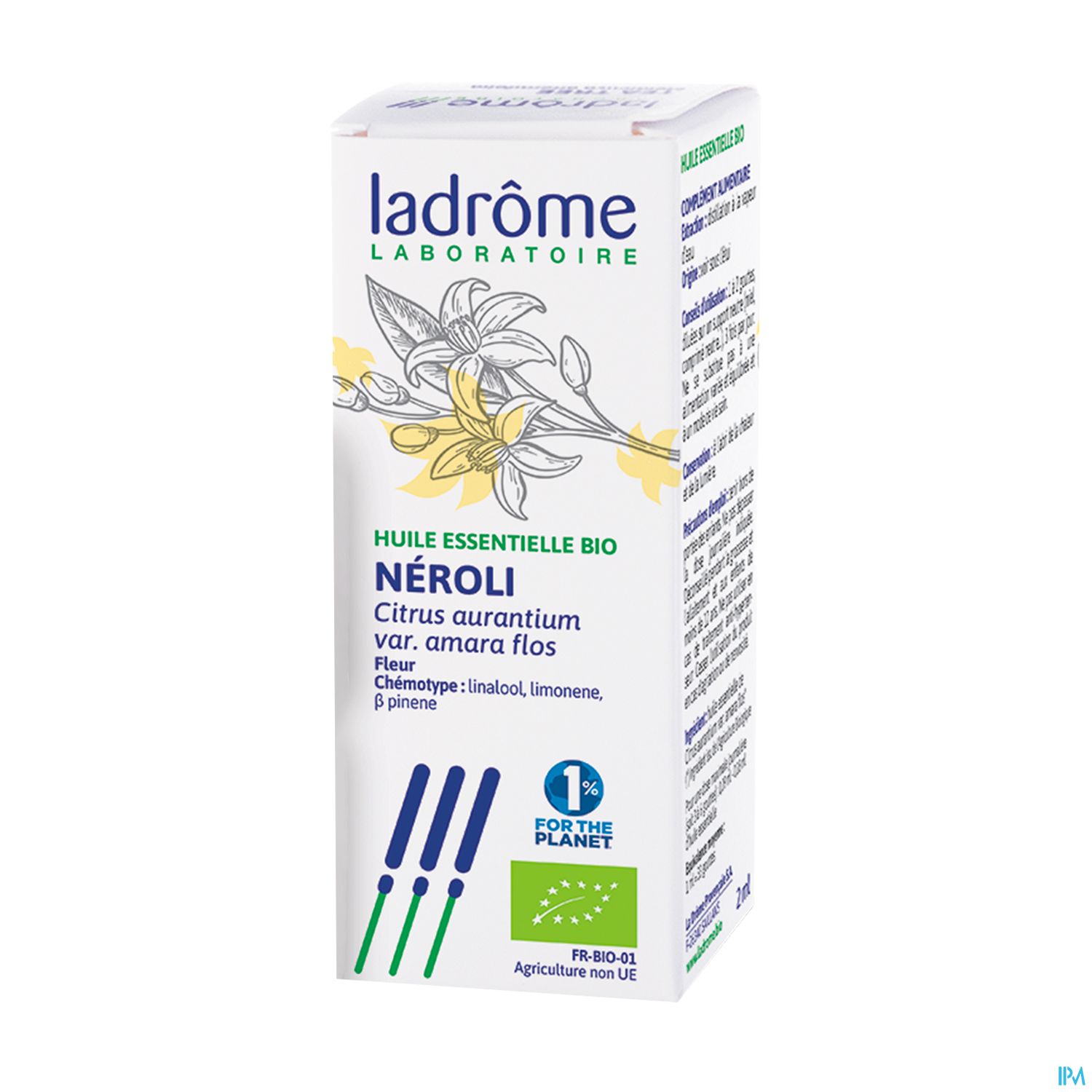 Ladrome Huile Essentielle Neroli Bio 2ml