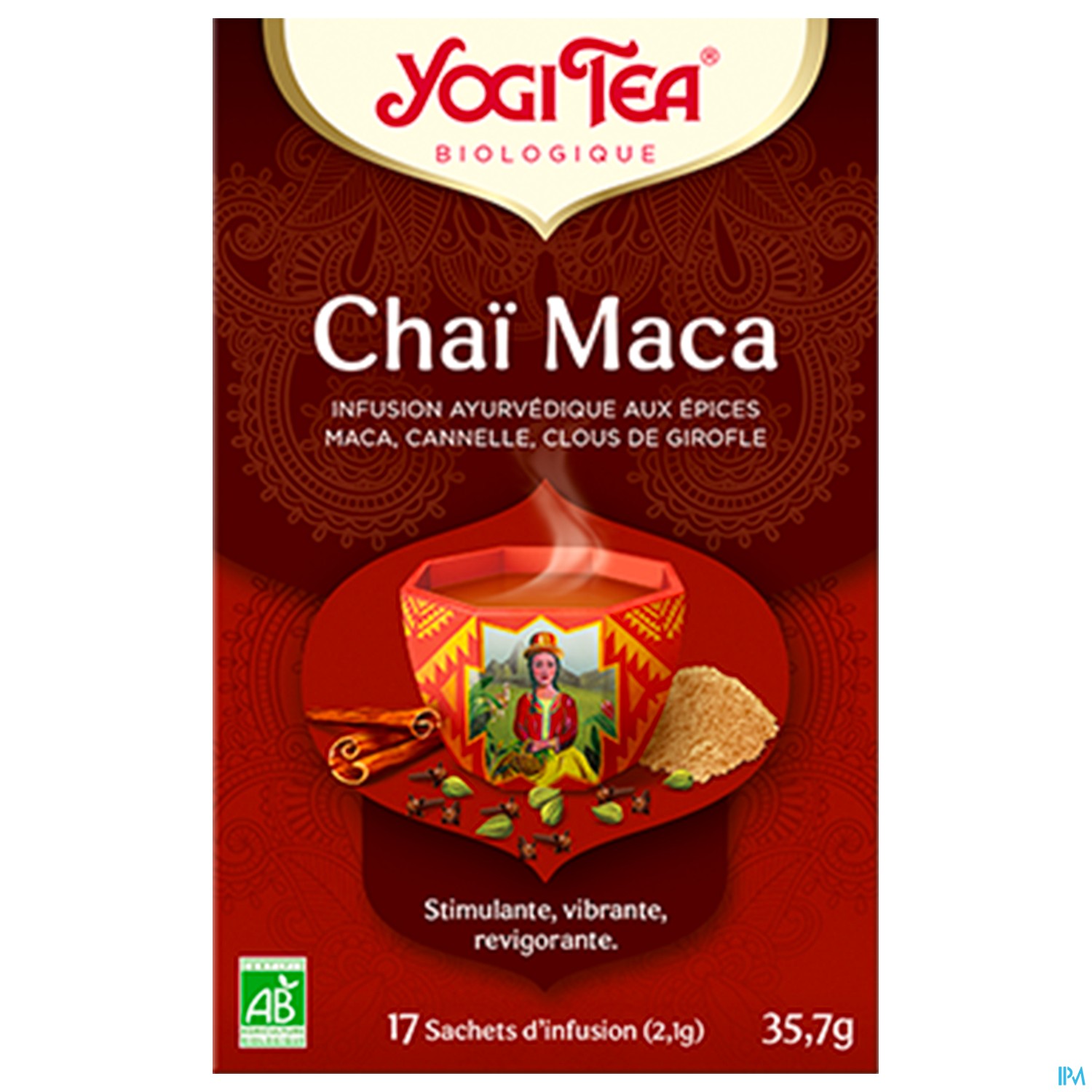 YOGI TEA CHAI MACA  17SACHET INFUS
