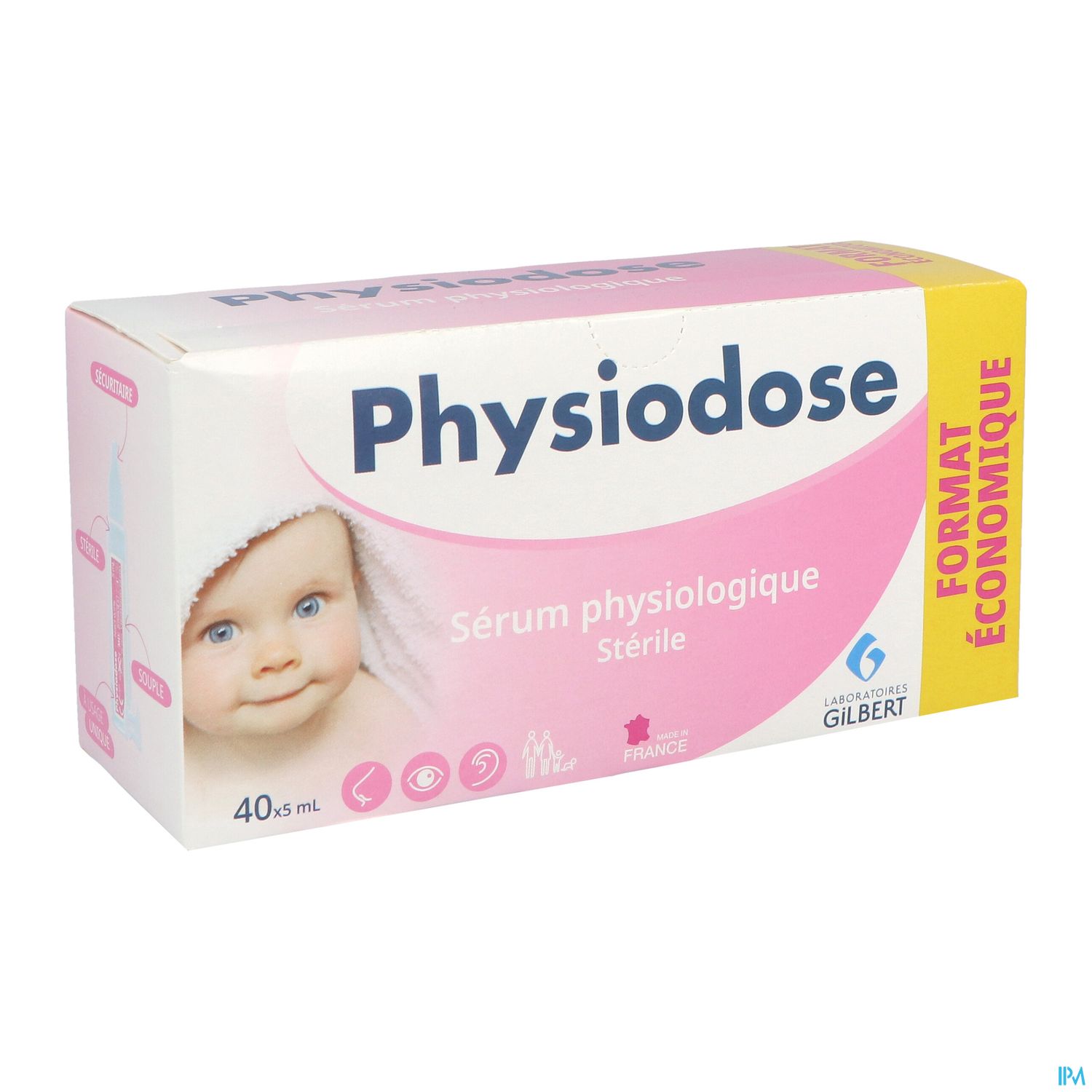 Laboratoires Gilbert Physiodose Serum Physiologique Unidose 5ml 40