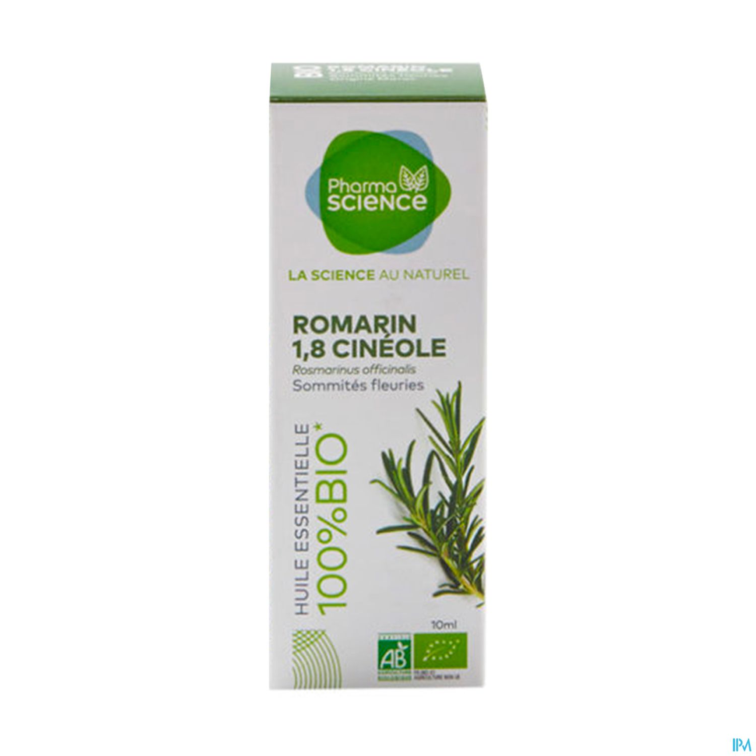 Pharmascience Huile Essentielle Romarin 1.8 Bio 10ml