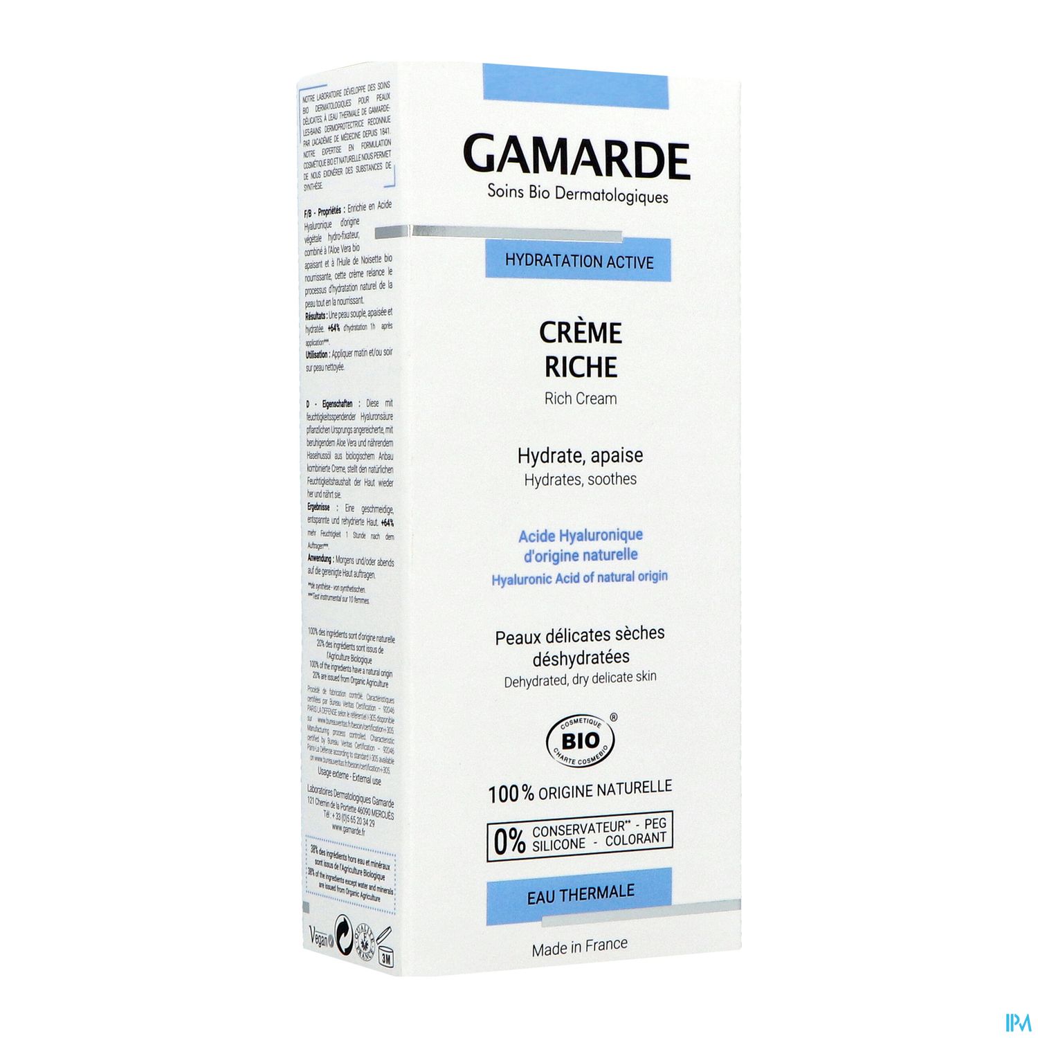 GAMARDE HYDR ACTIVE CR RICHE 40G