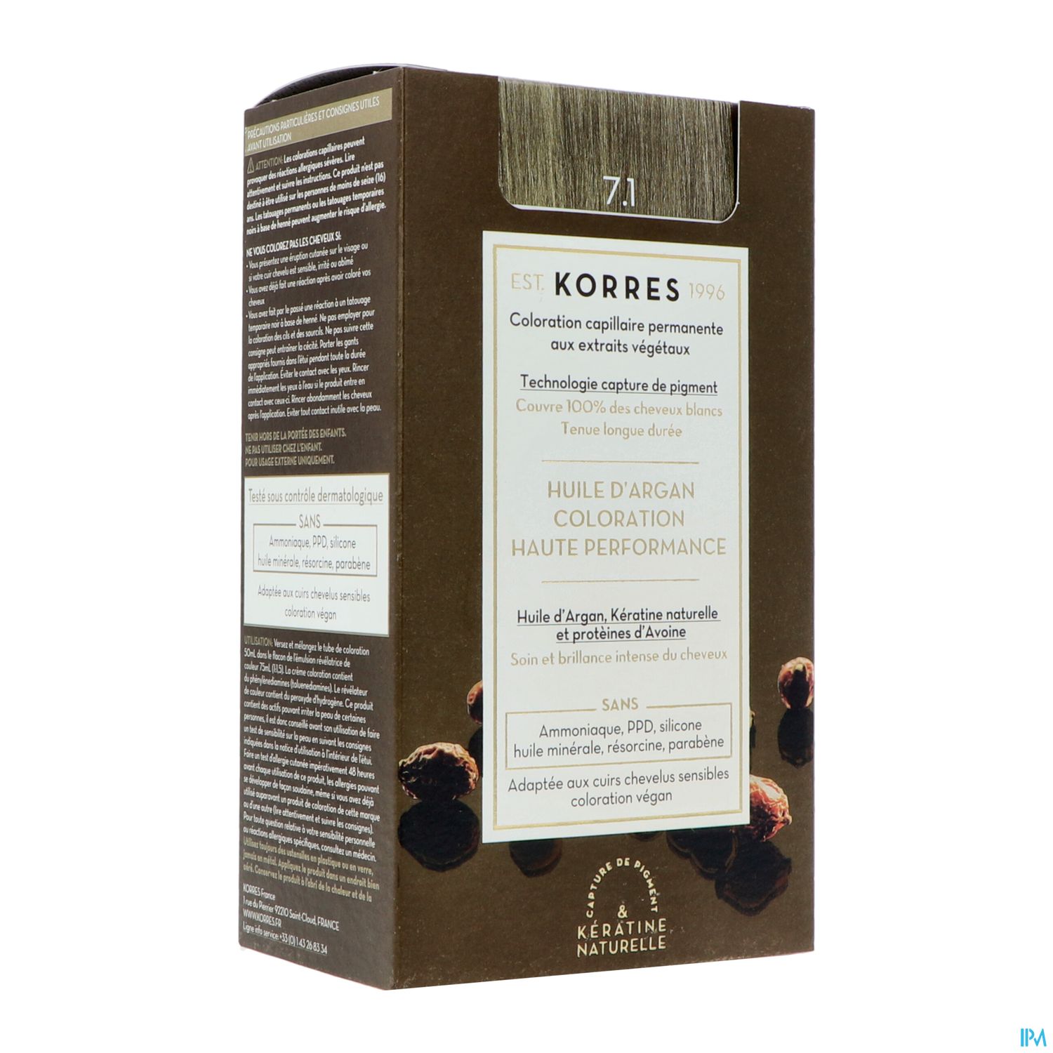 KORRES COLOR ARG BLD CENDRE 7.1