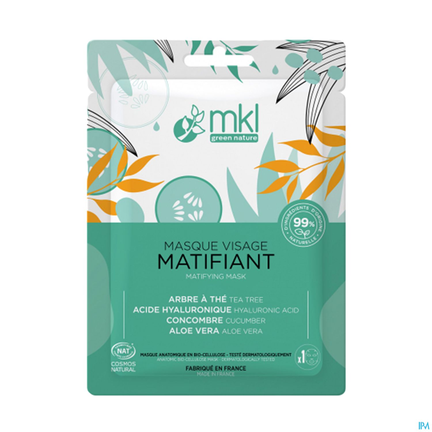 Mkl Green Nature Masque Visage Matifiant Cosmos Nat 10ml