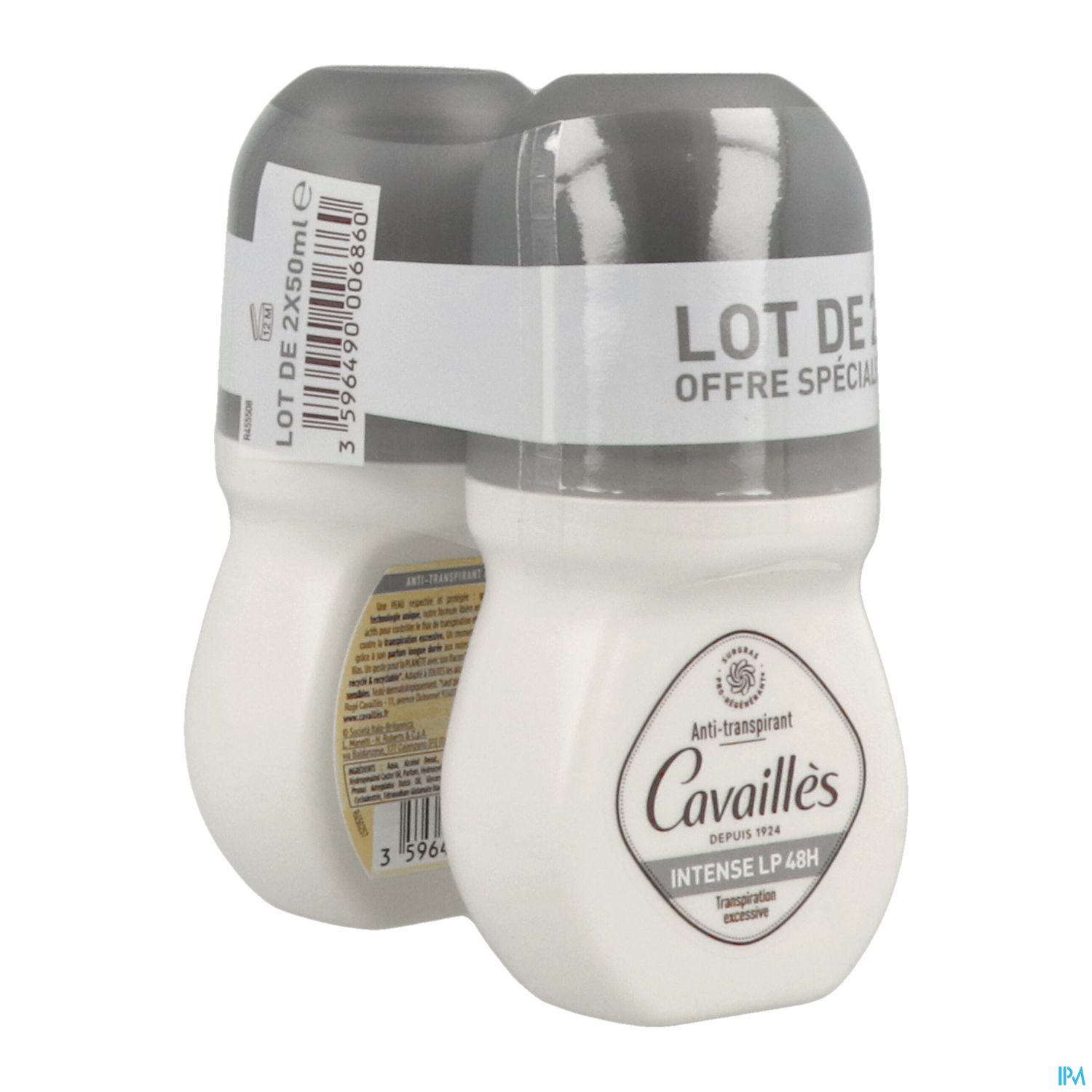 Roge Cavailles Deodorant Intense Lp 48h Roll On 50ml X2