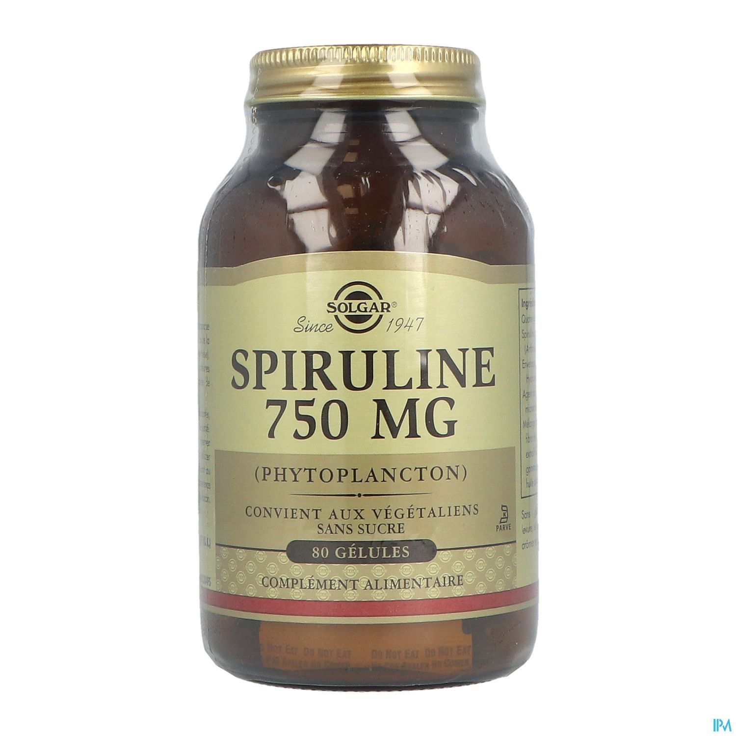 Solgar Spiruline 750mg Gelule 80