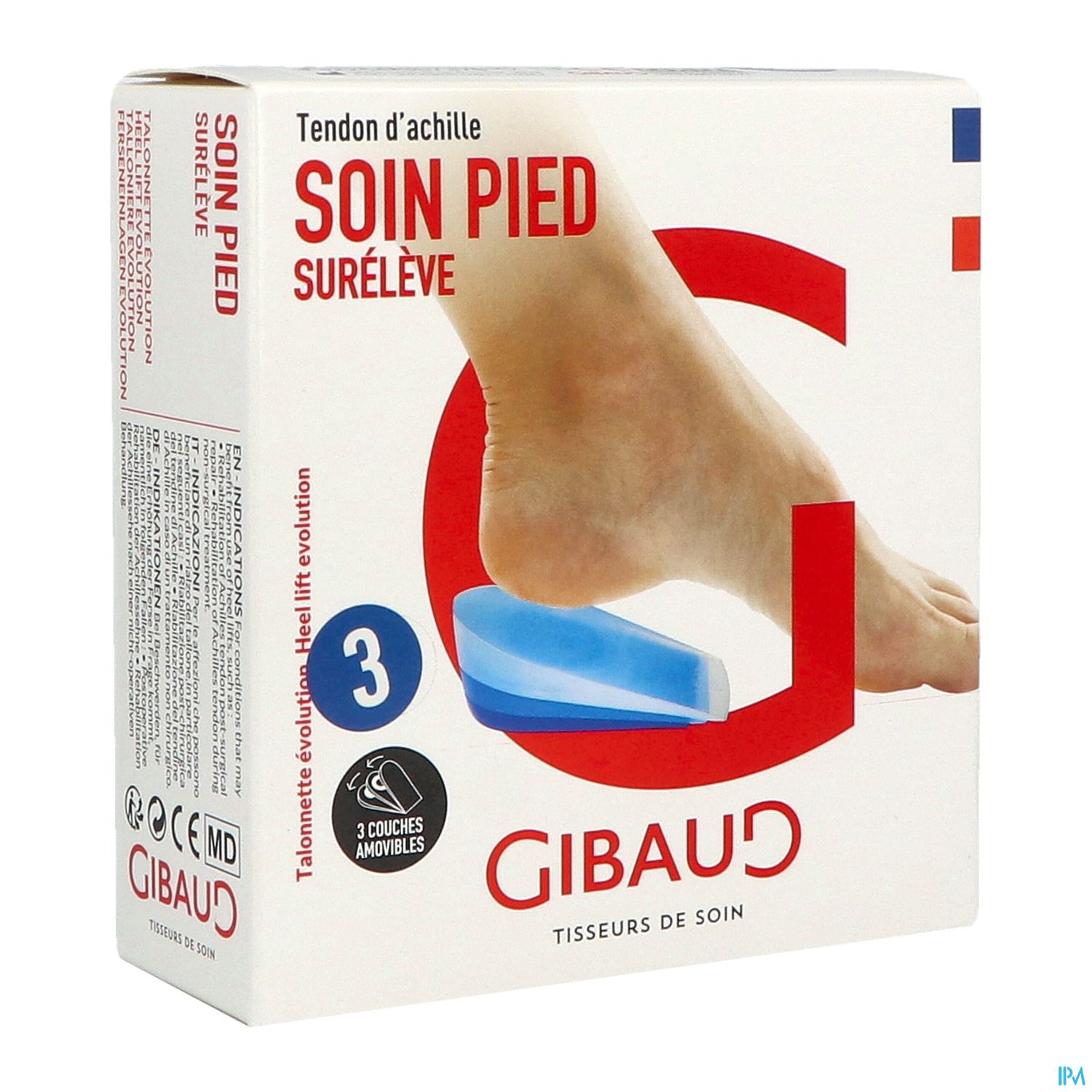Gibaud Viscogib Evolution Talonnette Sureleve Tendon Achille T3