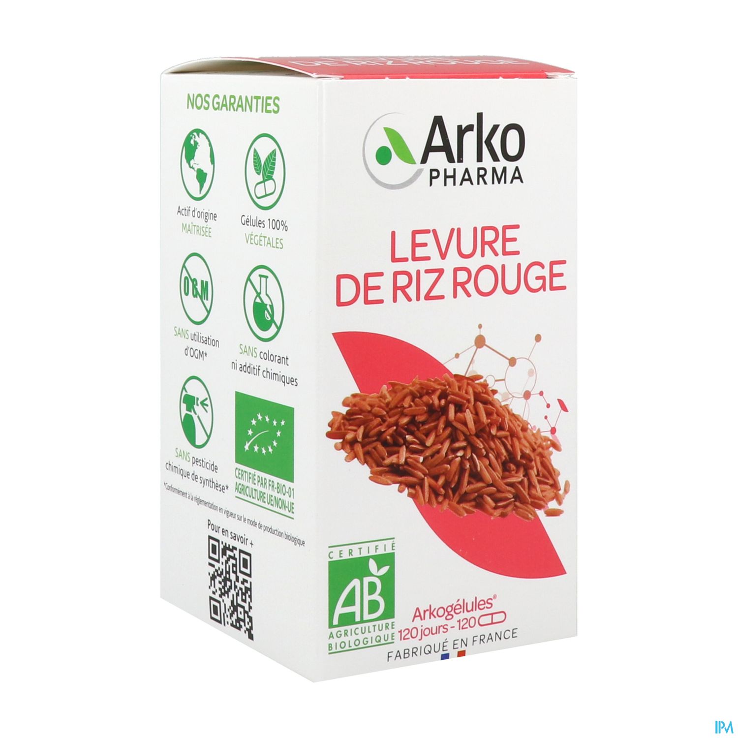 ARKOG LEVURE RIZ ROUGE BIO GELU120