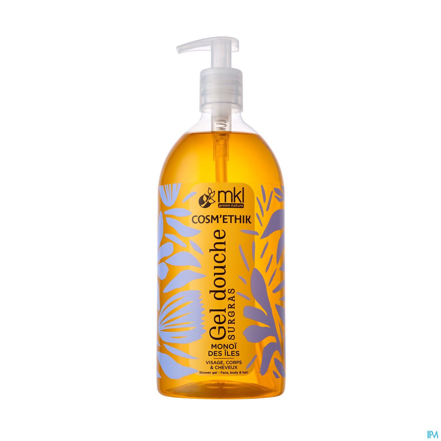 Mkl Green Nature Gel Douche Monoi Cosm'ethik 1l