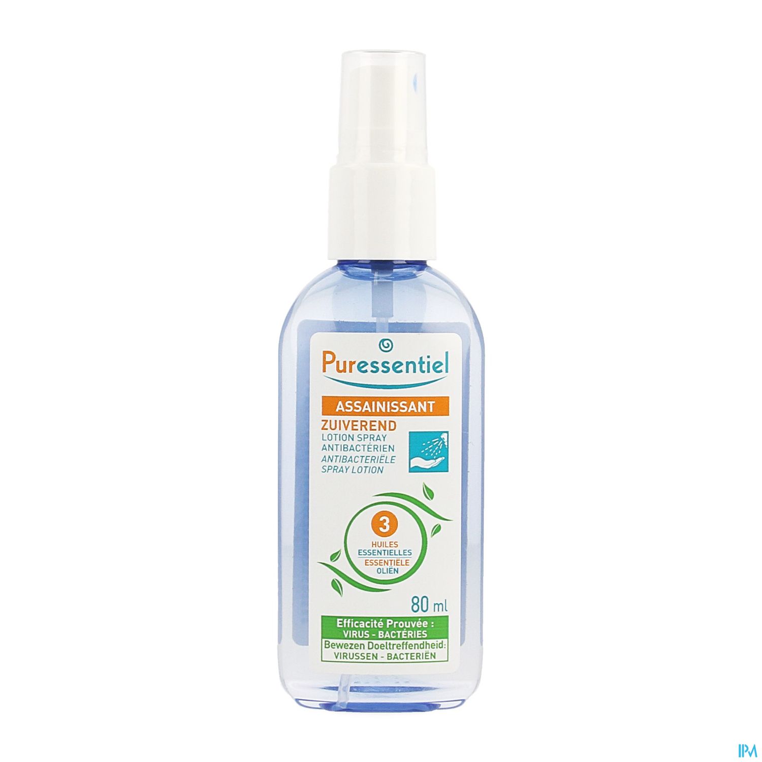 Puressentiel Lotion Spray Antibacterien Mains Surface 80ml