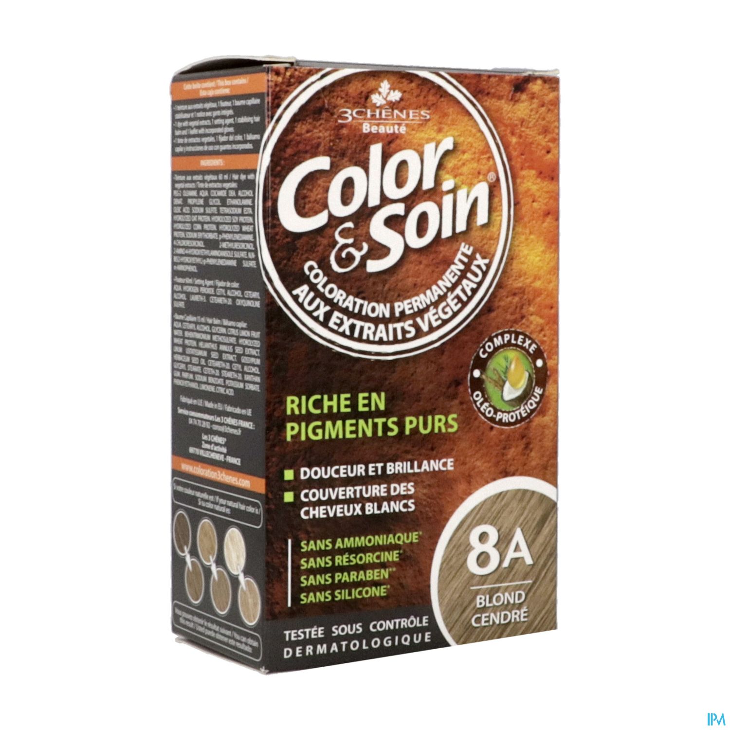 3 CHENES COLOR/SOIN BL CENDR 8A