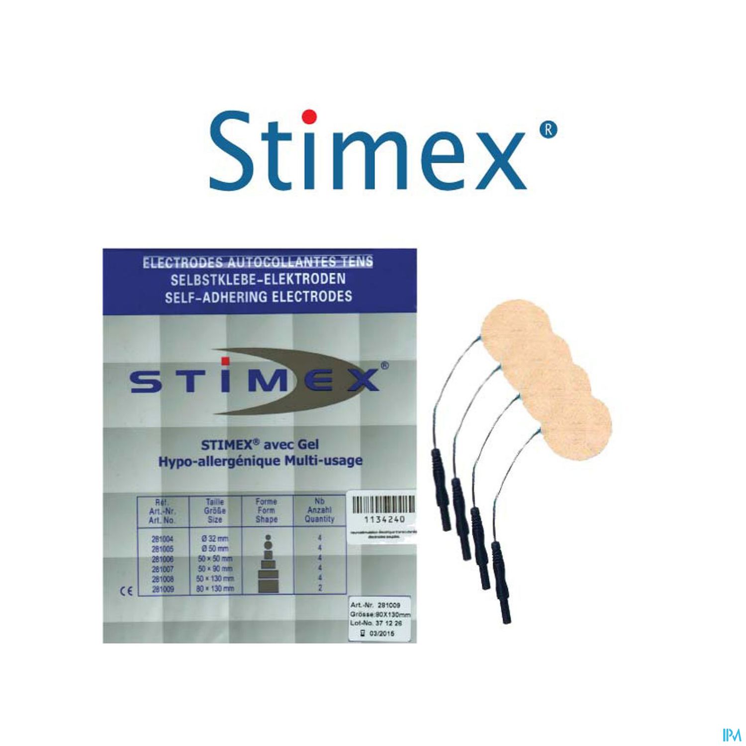 STIMEX ELECTRODE RONDE 32MM 4 — Pharmacie Européenne 24/24 by Nexum