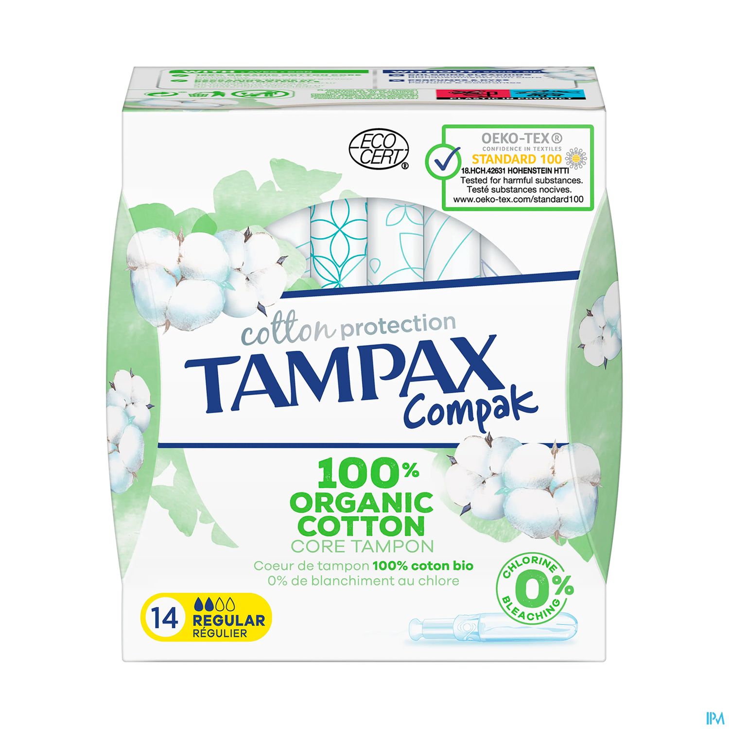 Tampax Compak Cotton Protection Regulier X14