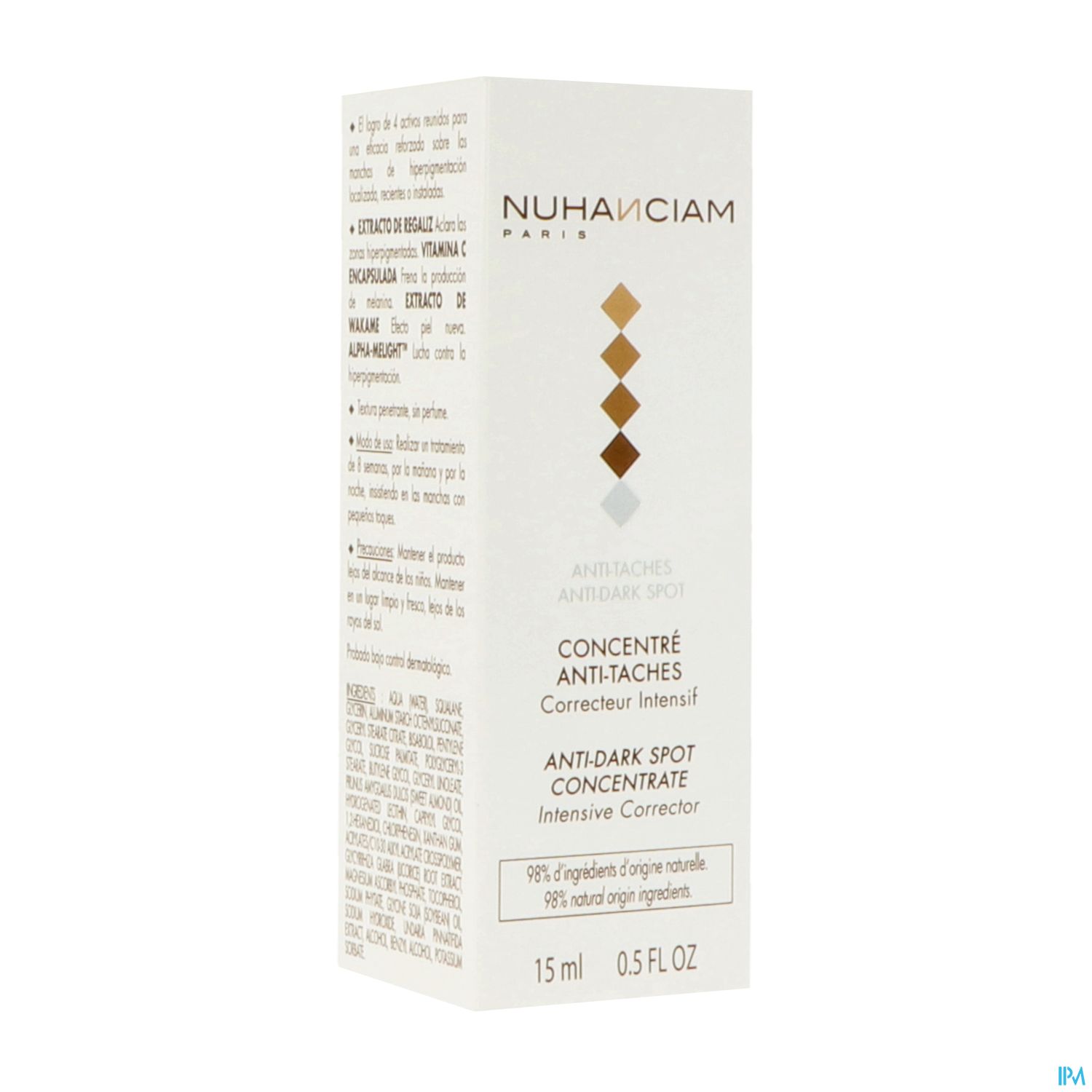 NUHANCIAM CONCENTRE A/TACHE 15ML