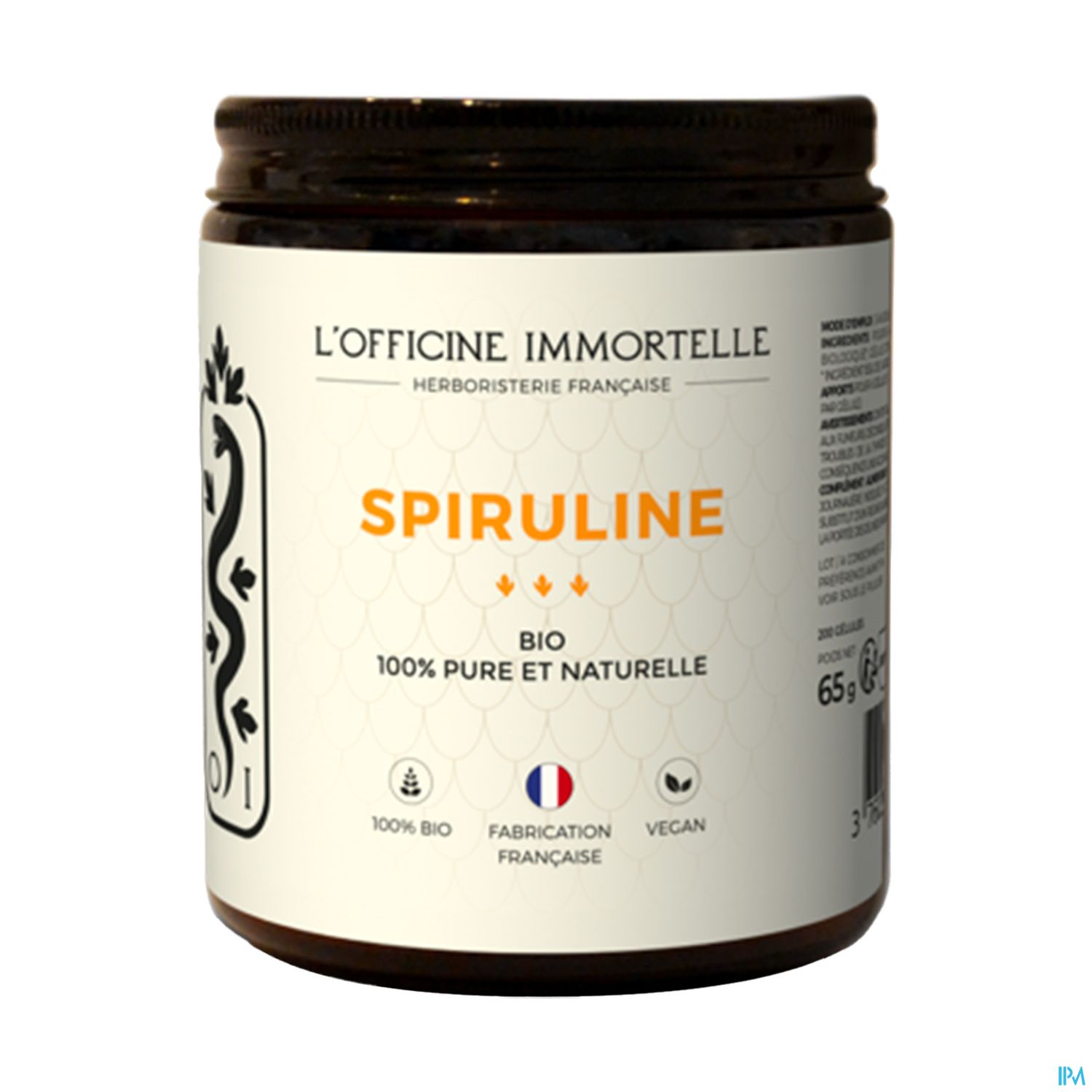 Officine Immortelle Spiruline Bio Gelule 200