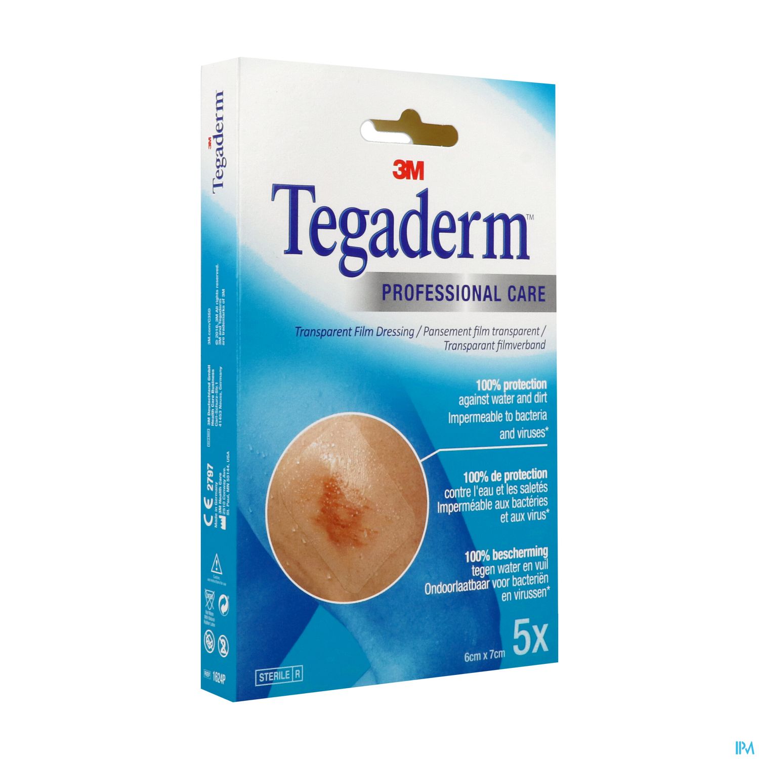 TEGADERM PANS ADH STER 6X7CM 5