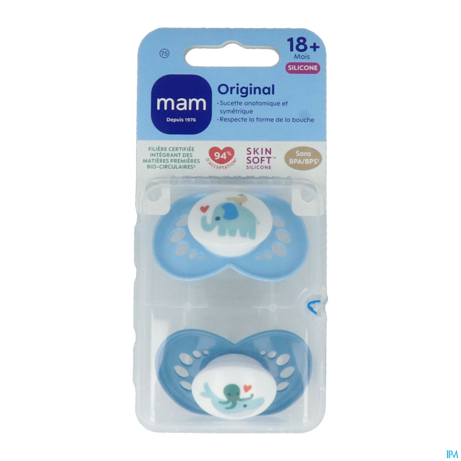 Mam Sucette Original Classique +18m Silicone X2