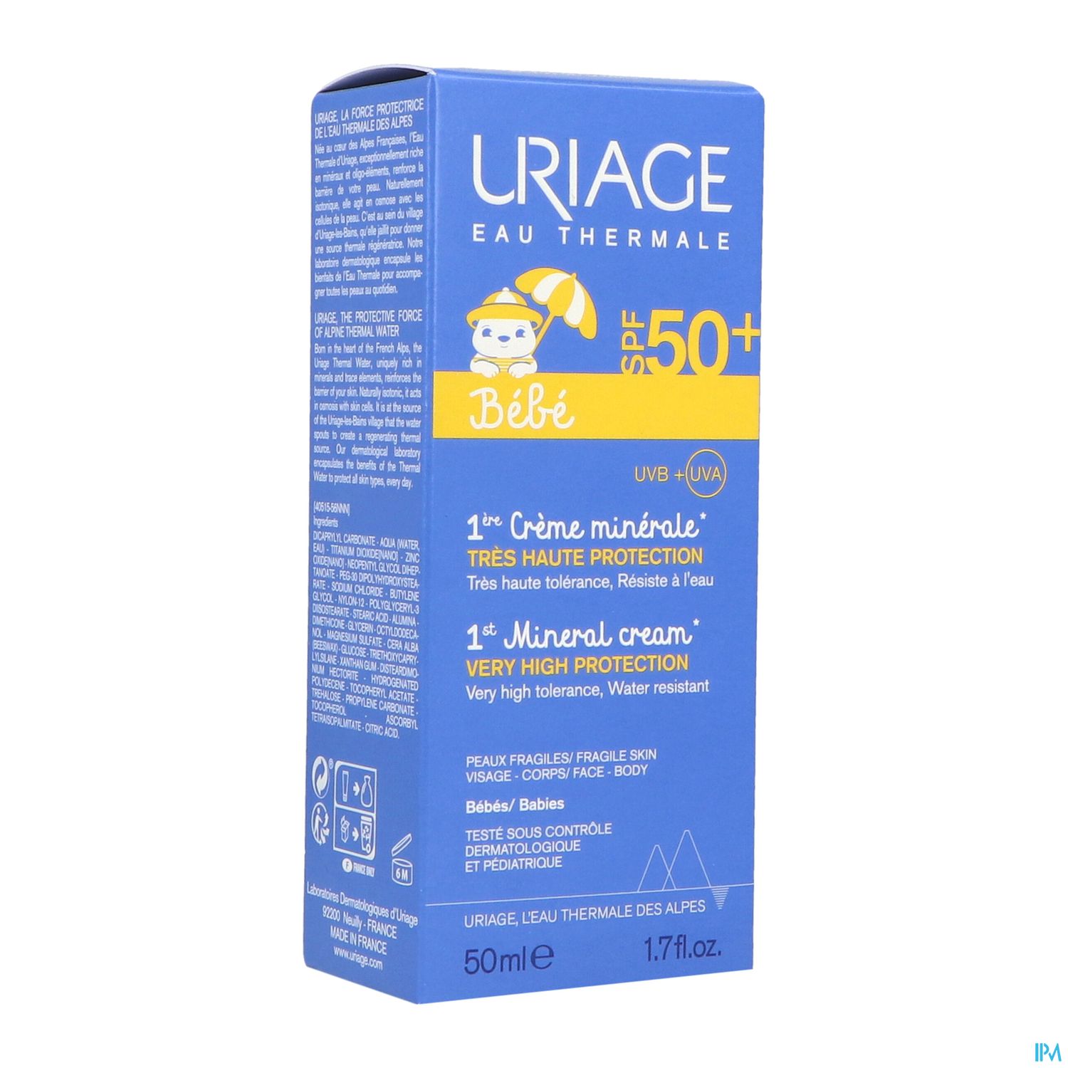 URIAGE BEBE 1ERE CR MIN SPF50 50ML