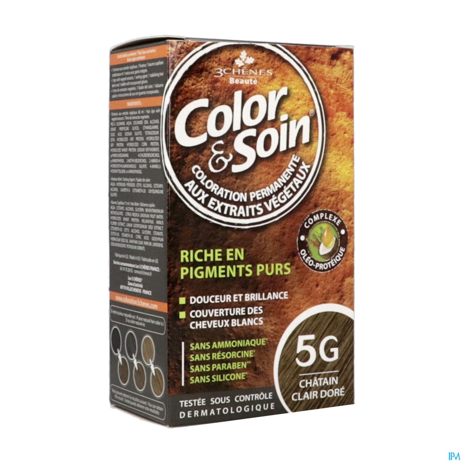 3 CHENES COLOR/SOIN CHAT CL DORE5G