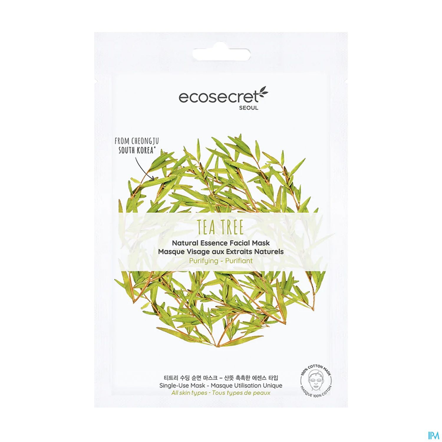 Ecosecret Seoul Masque Tissu Visage Tea Tree 20ml
