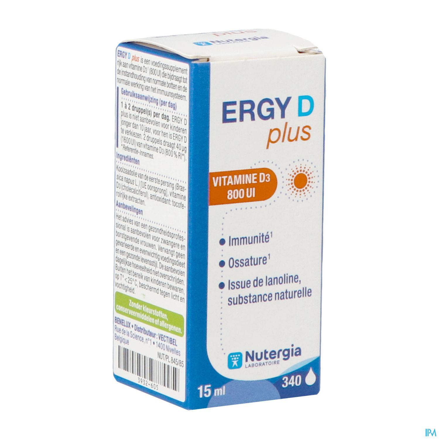 ERGY-D PLUS COMPTE-GOUTTE 15ML