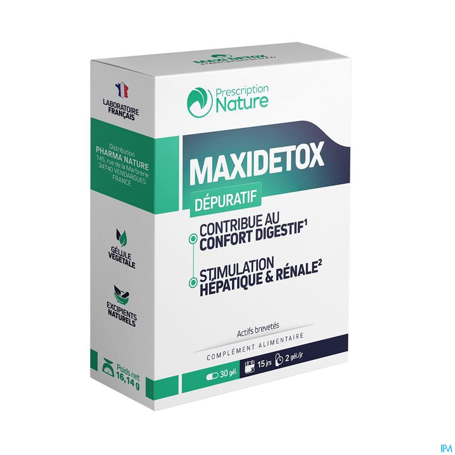 PRESCRIPTION NAT MAXIDETOX GELUL30
