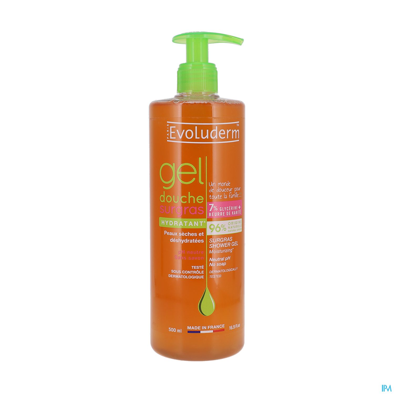 EVOLUDERM GEL DCH HYD 500ML