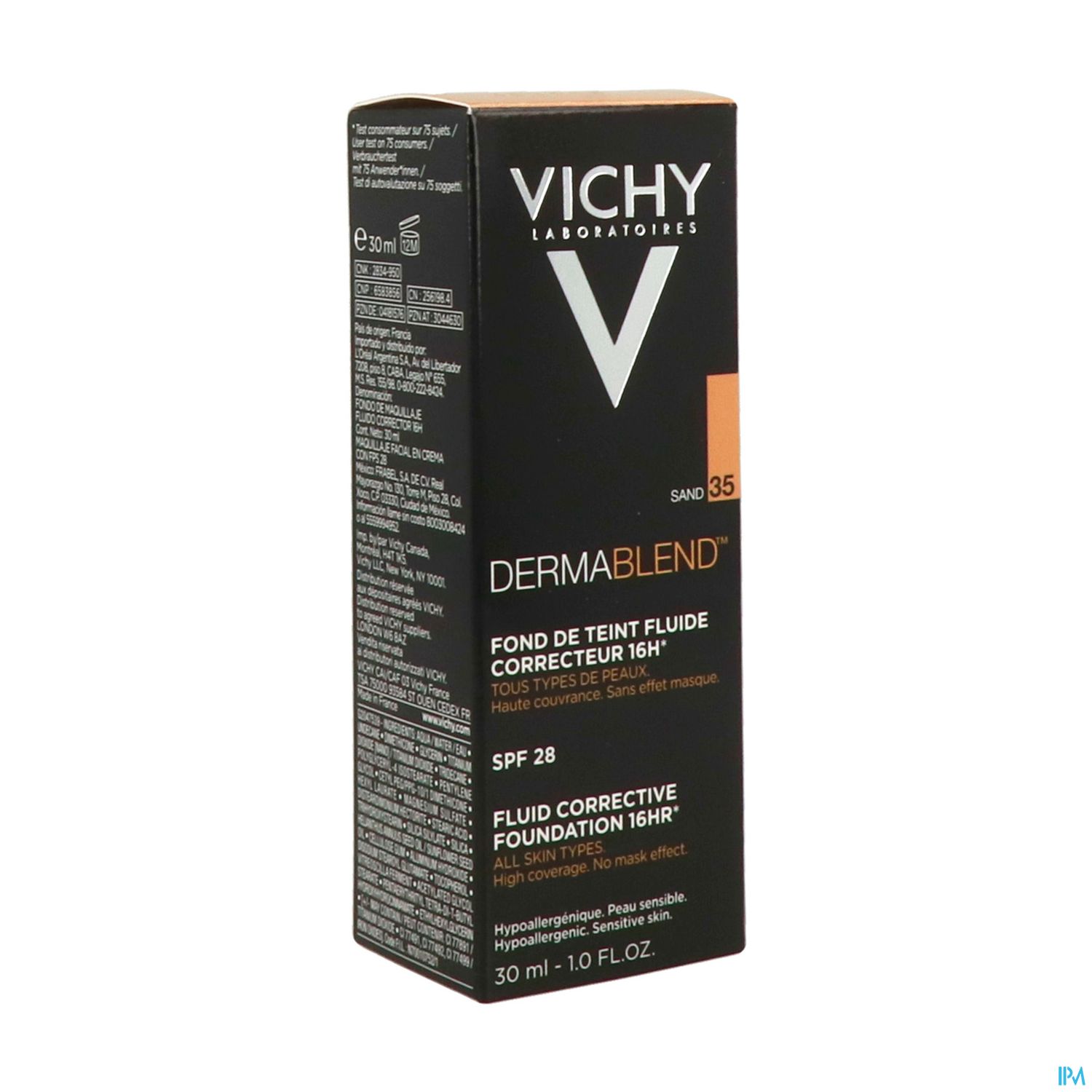Vichy Dermablend Fluide Fond De Teint Correcteur 35 Sand 30ml