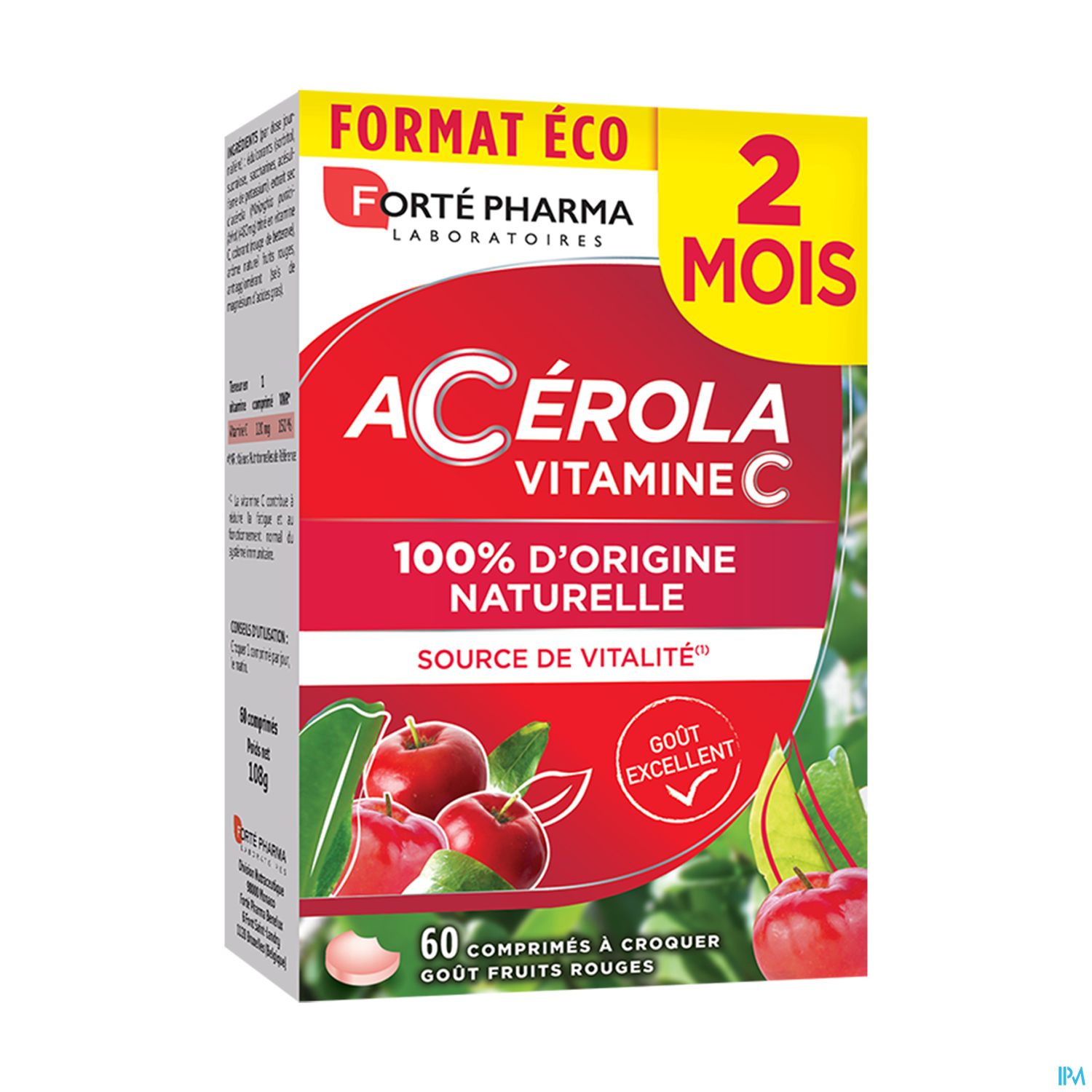 ACEROLA FORTE PHARMA CPR CROQ 60