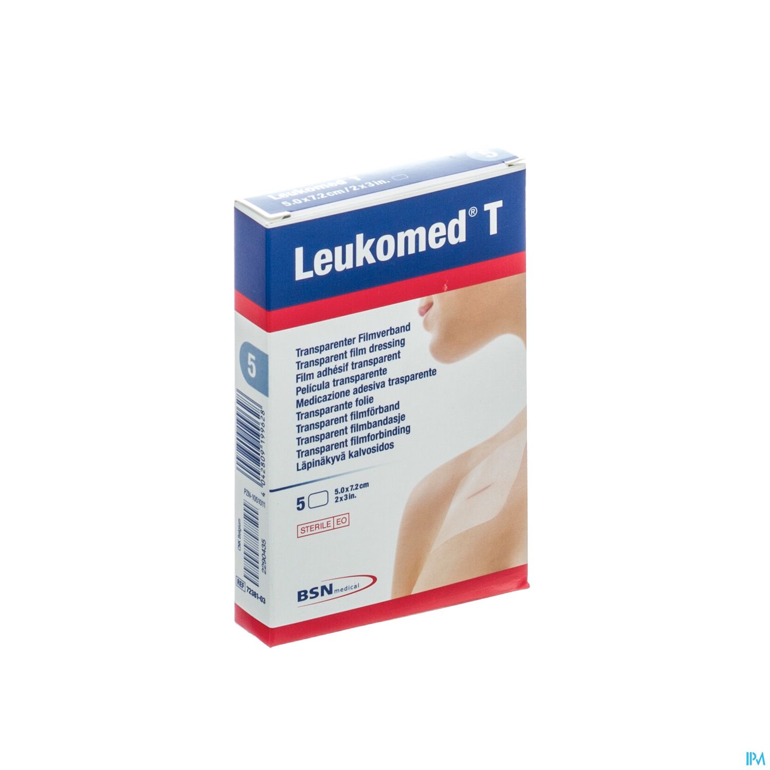 PANS LEUKOMED T ADH 5CMX7.2CM 5