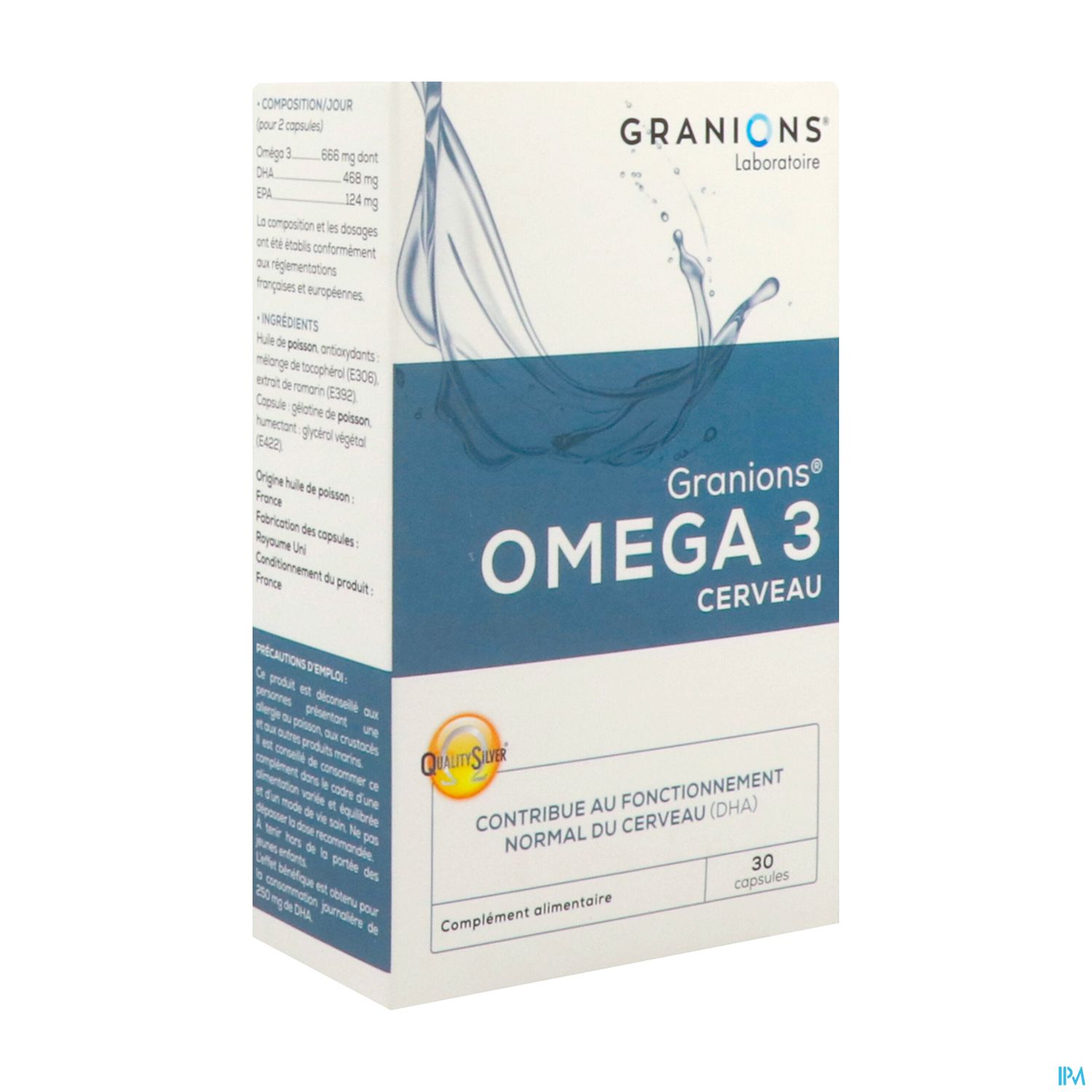 GRANIONS OMEGA3 CERVEAU CAPS 30