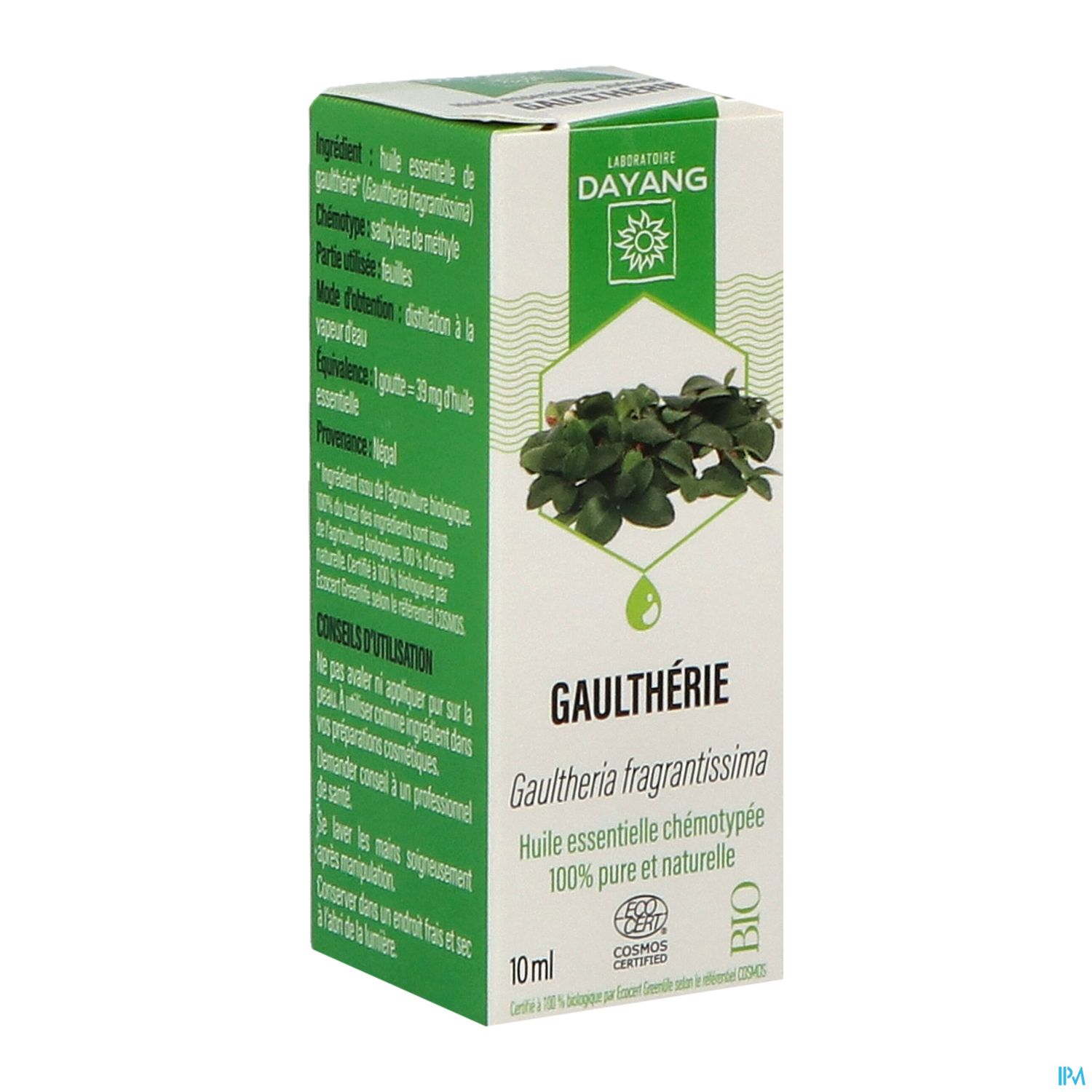 Dayang Huile Essentielle Gaultherie Bio 10ml