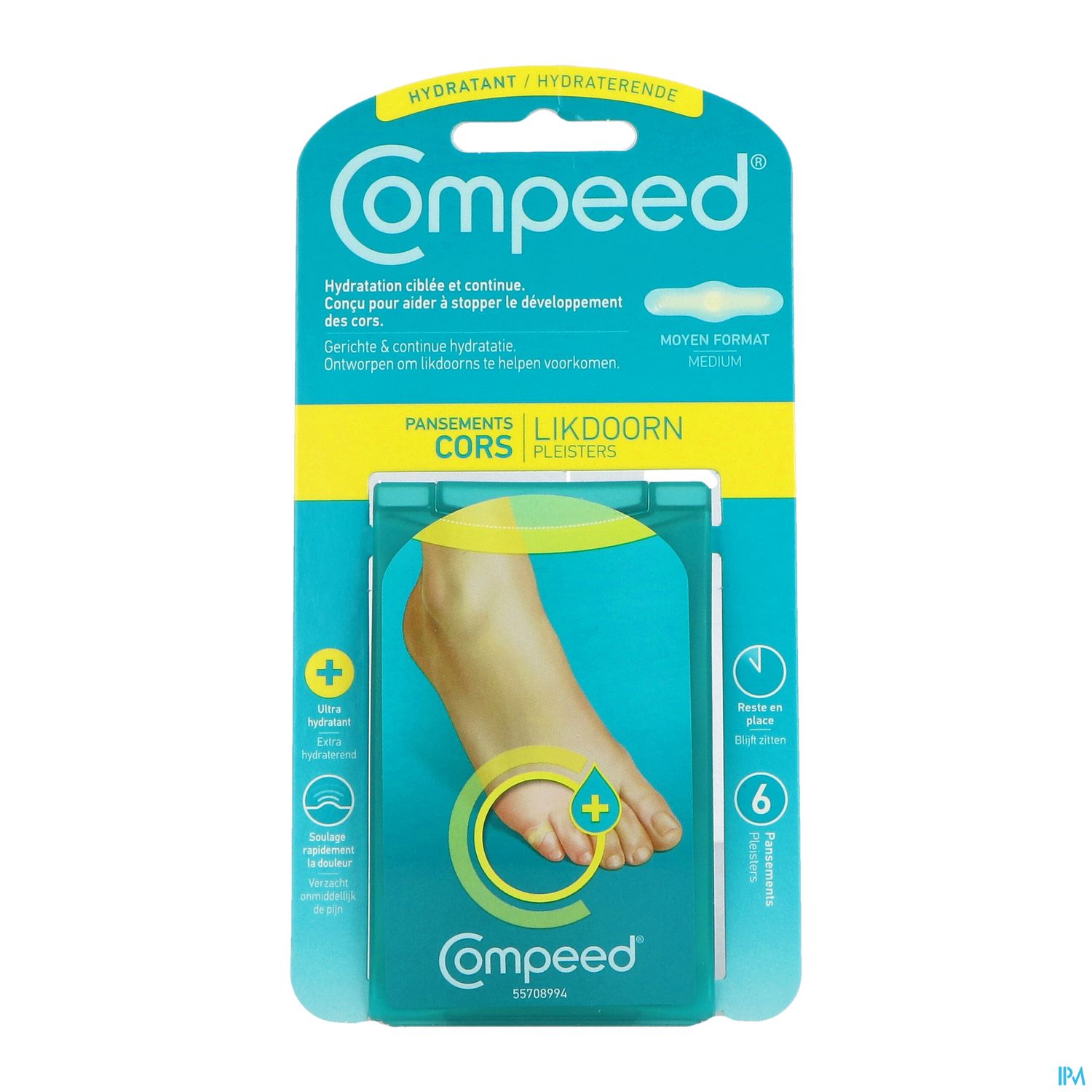 COMPEED PANS CORS HYDR BTE 6