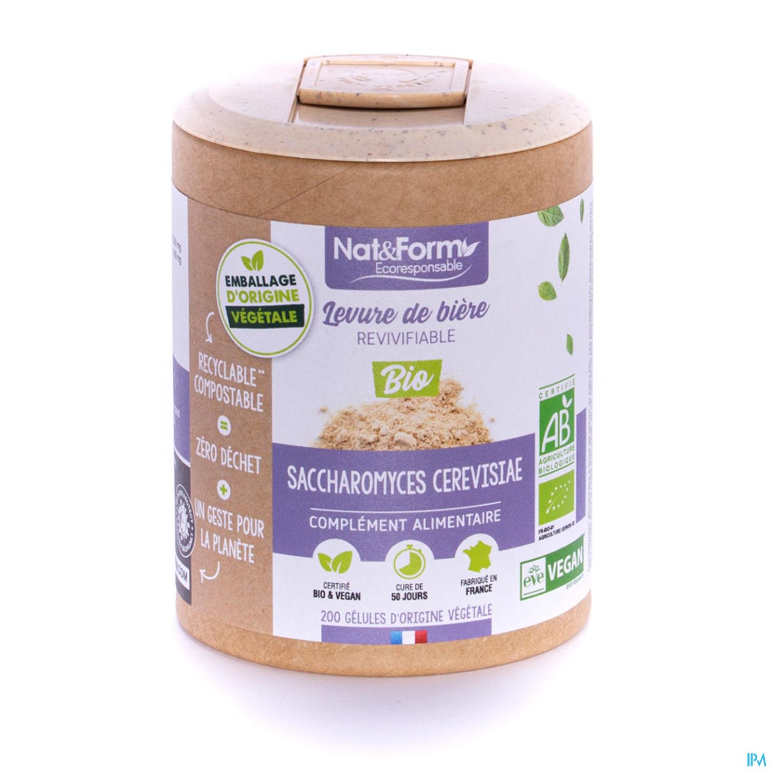 Nat Et Form Ecoresponsable Levure De Biere Revivifiable Gelule 60
