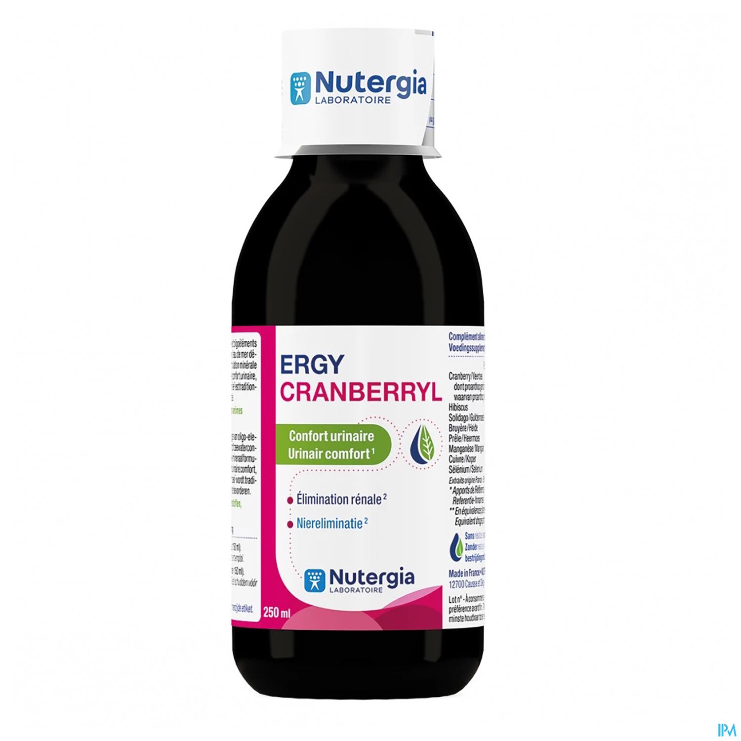 Nutergia Ergycranberryl Confort Urinaire Solution Buvable 250ml