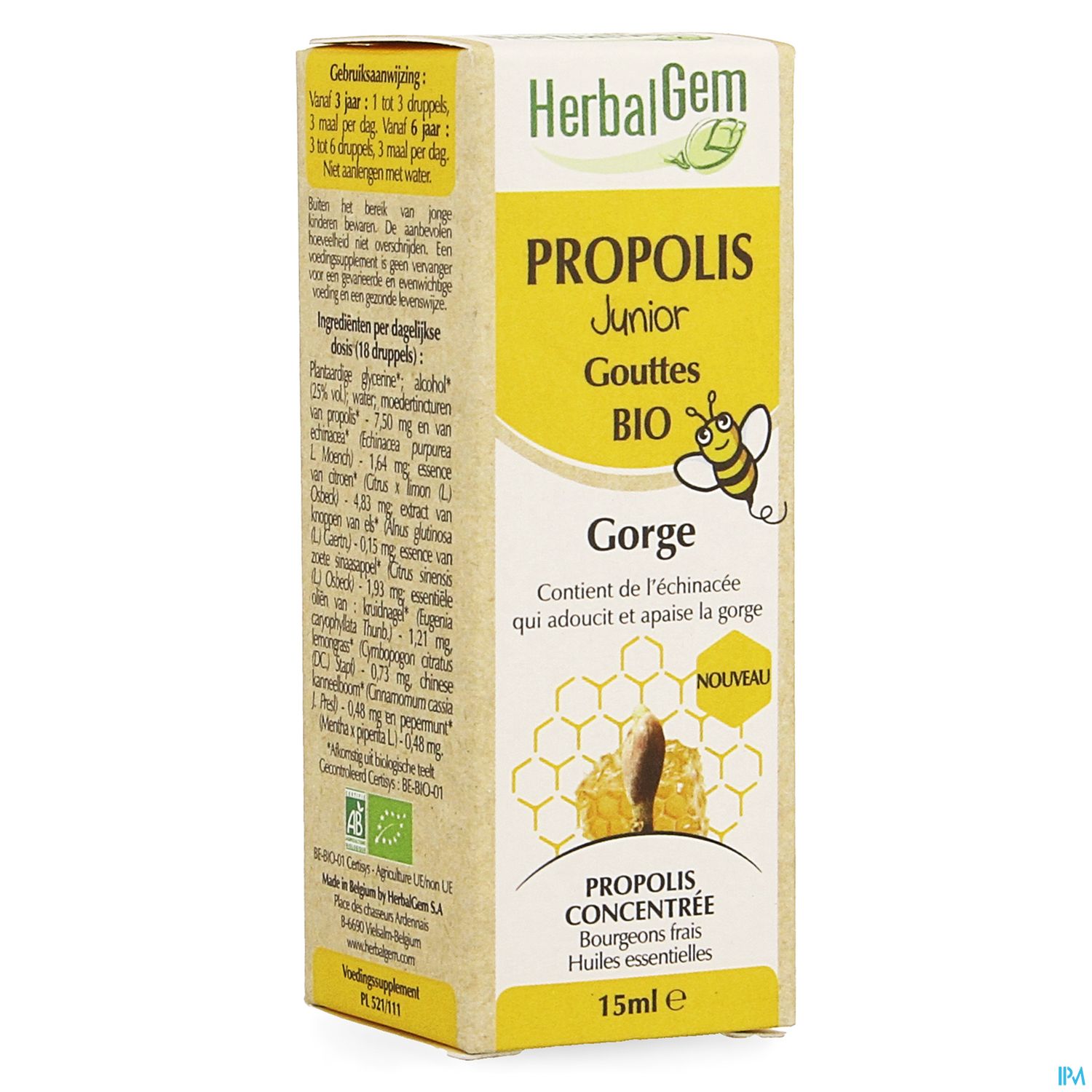 HERBALGEM PROPOLIS JUN BIO GTT15ML