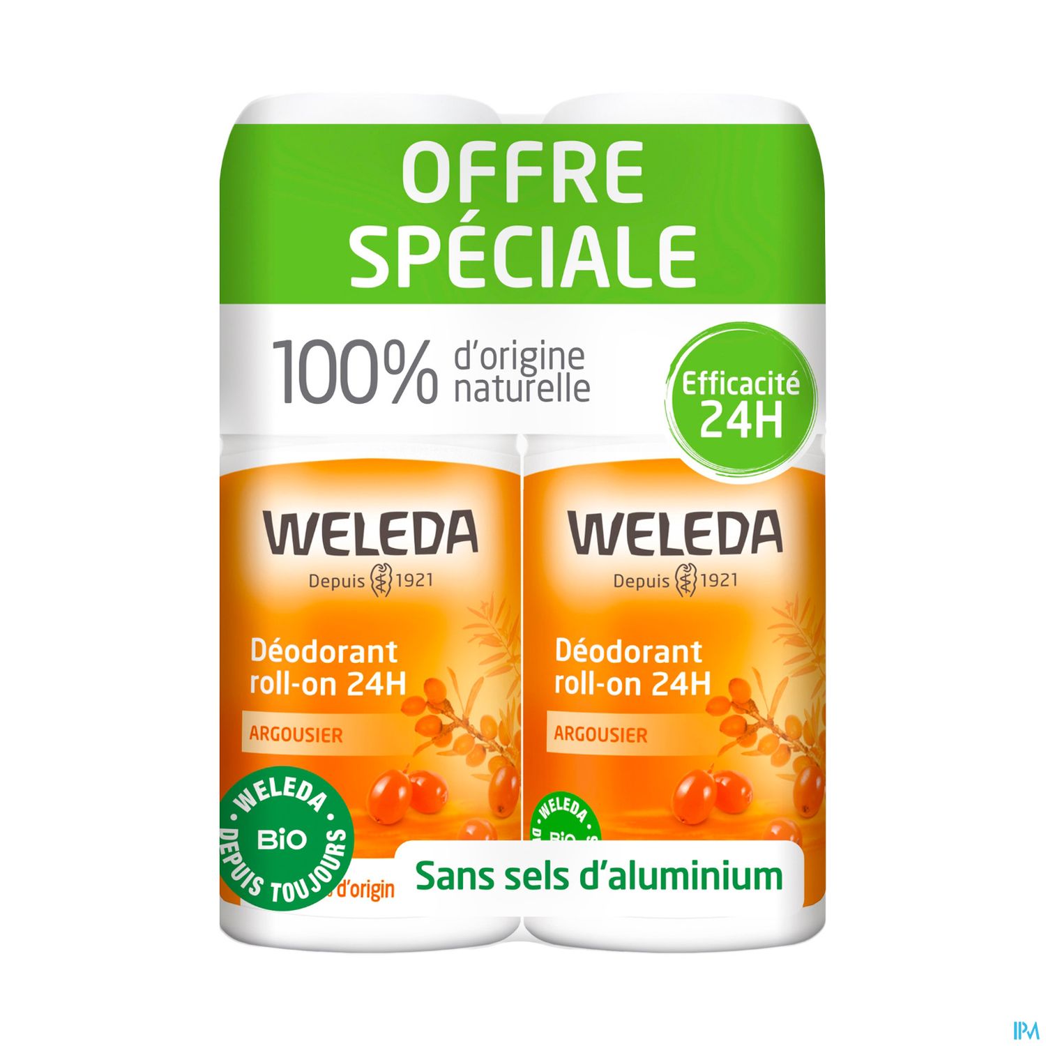 WELEDA DEOD 24H ARGOUS ROLLON 50X2