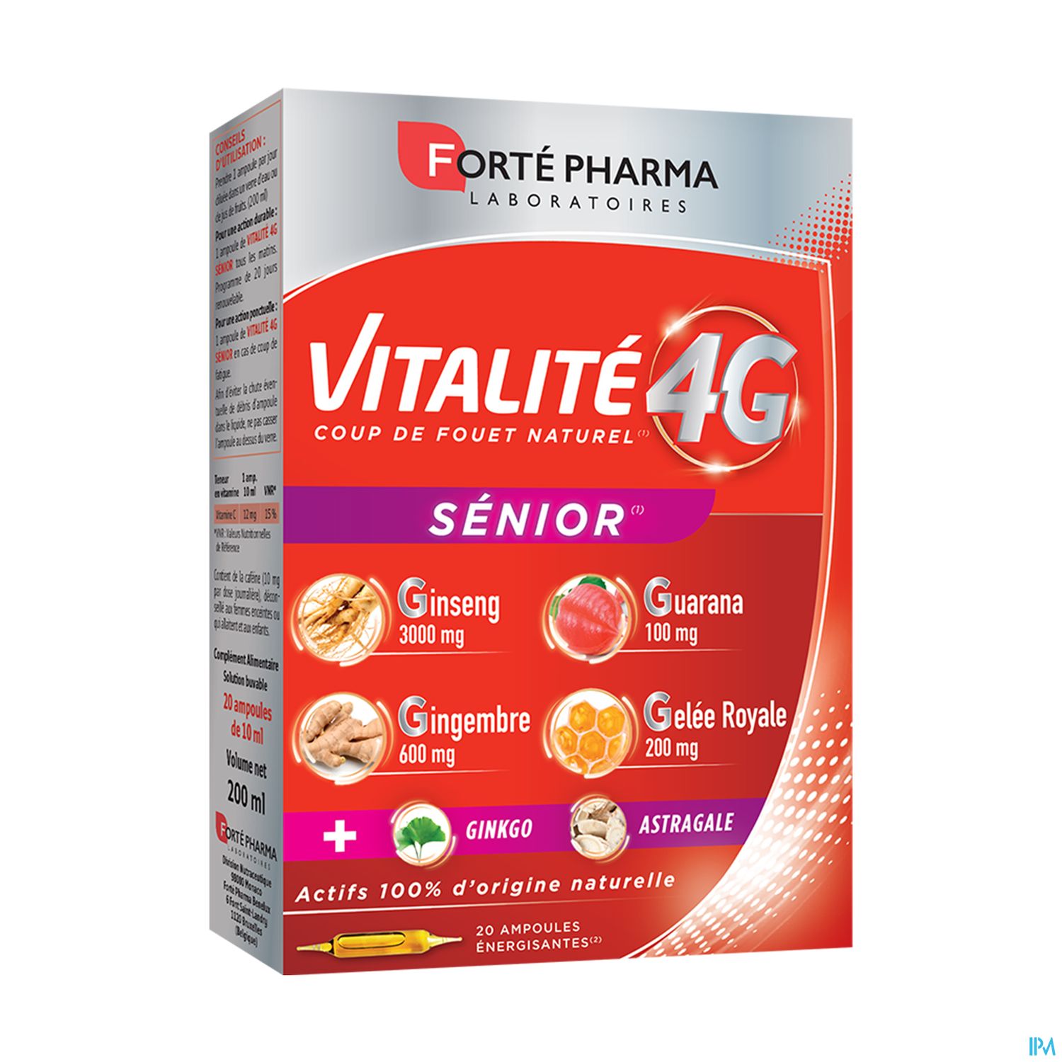 VITALITE 4G SENIOR AMPOULE 20